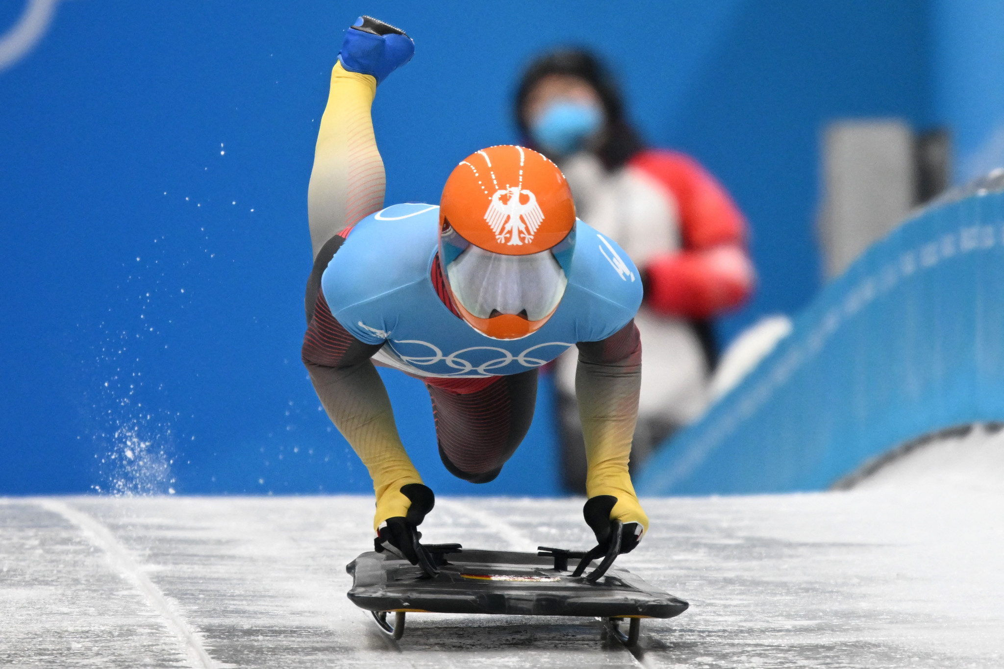 Germany won their first Olympic skeleton gold medals at the Beijing 2022 Winter Olympics ©Getty Images