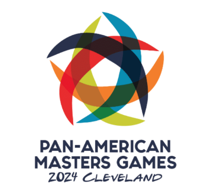 Logo and tagline for Cleveland 2024 Pan-American Masters Games revealed