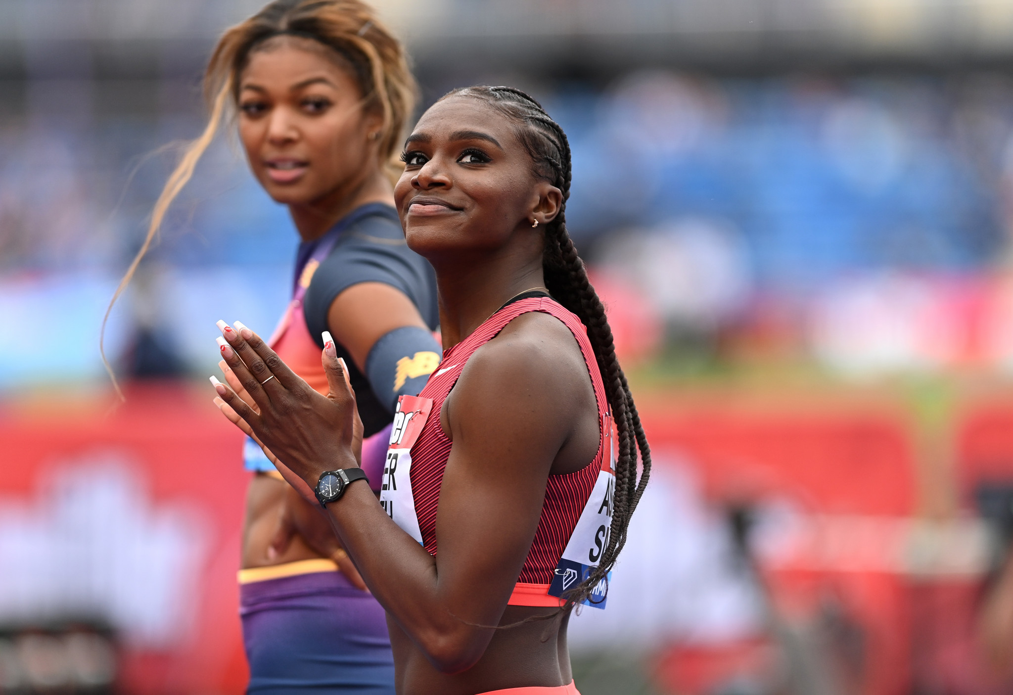 Dina Asher-Smith is set to compete in the 100m and 4x100m relay in Birmingham ©Getty Images