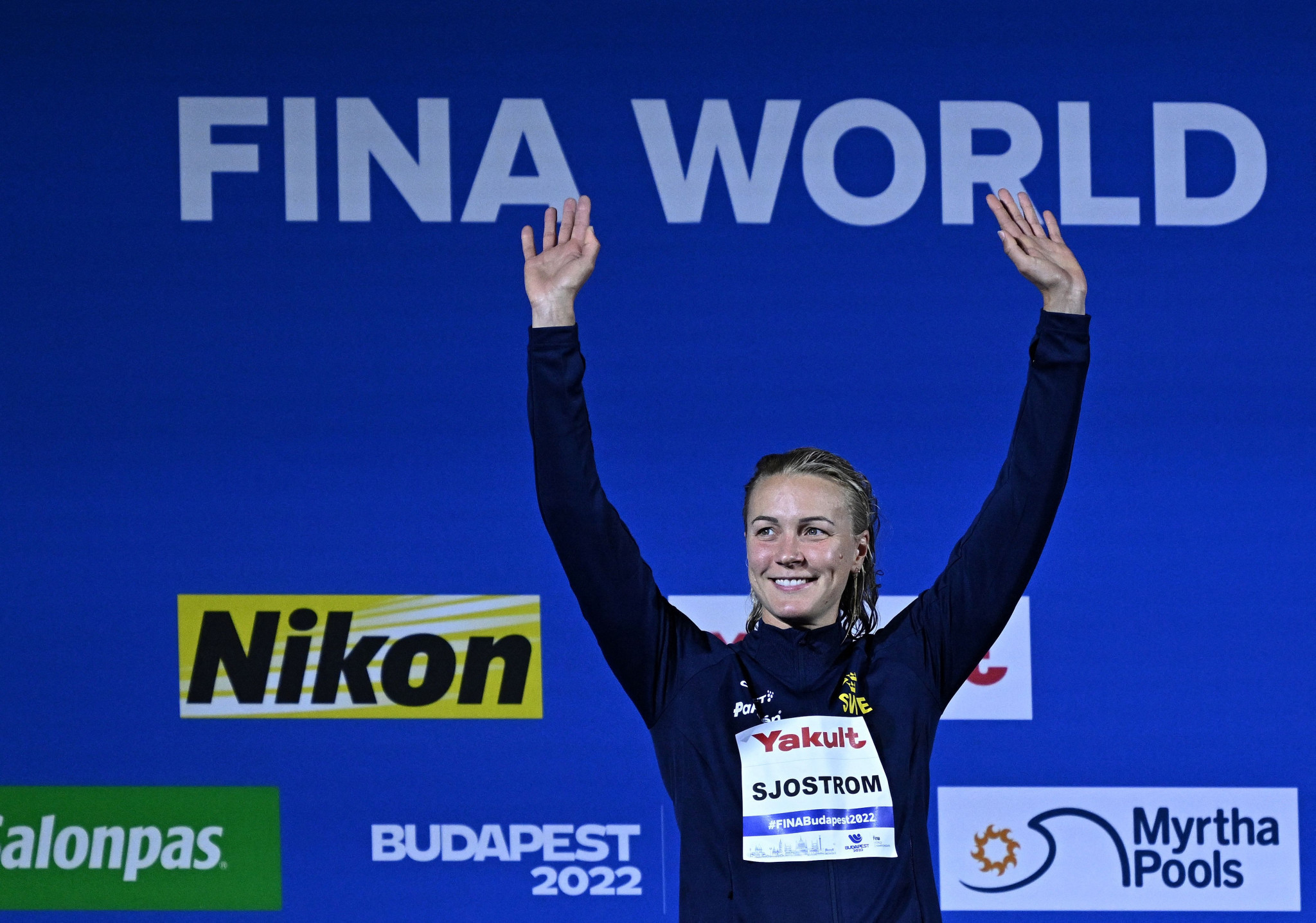 Sarah Sjöström of Sweden earned her 17th career individual medal at the World Championships with a second-place finish in the women's 100m freestyle final ©Getty Images