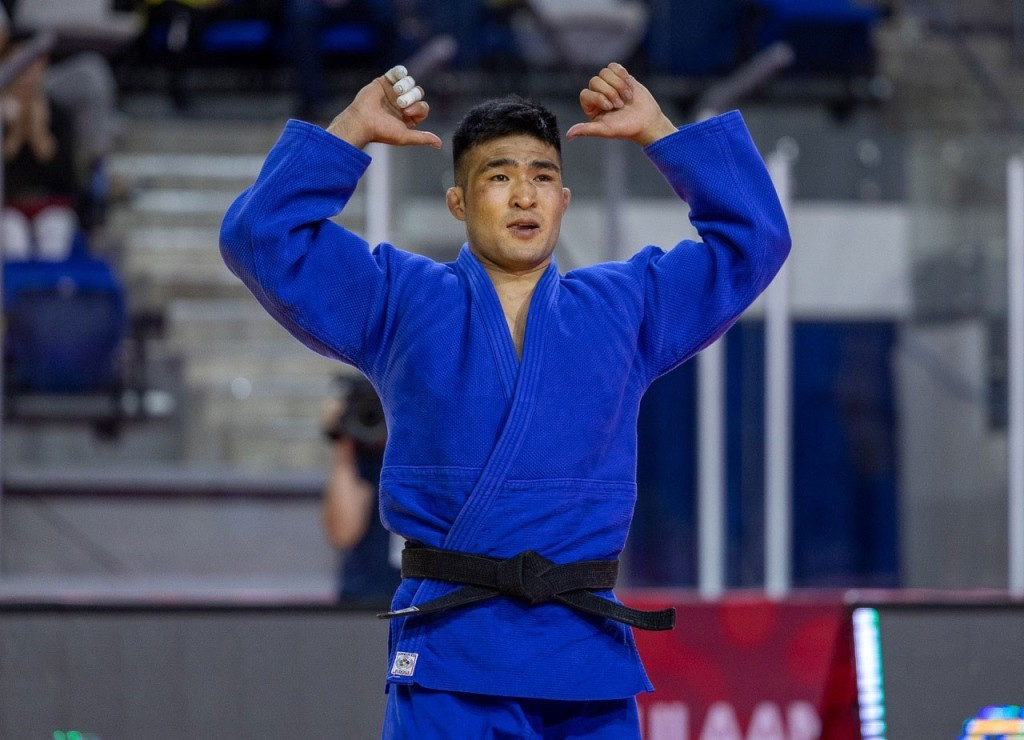Mongolia claimed eight medals on the first day of the Ulaanbaatar Grand Slam, including a gold courtesy of Erkhembayar Battogokh ©IJF