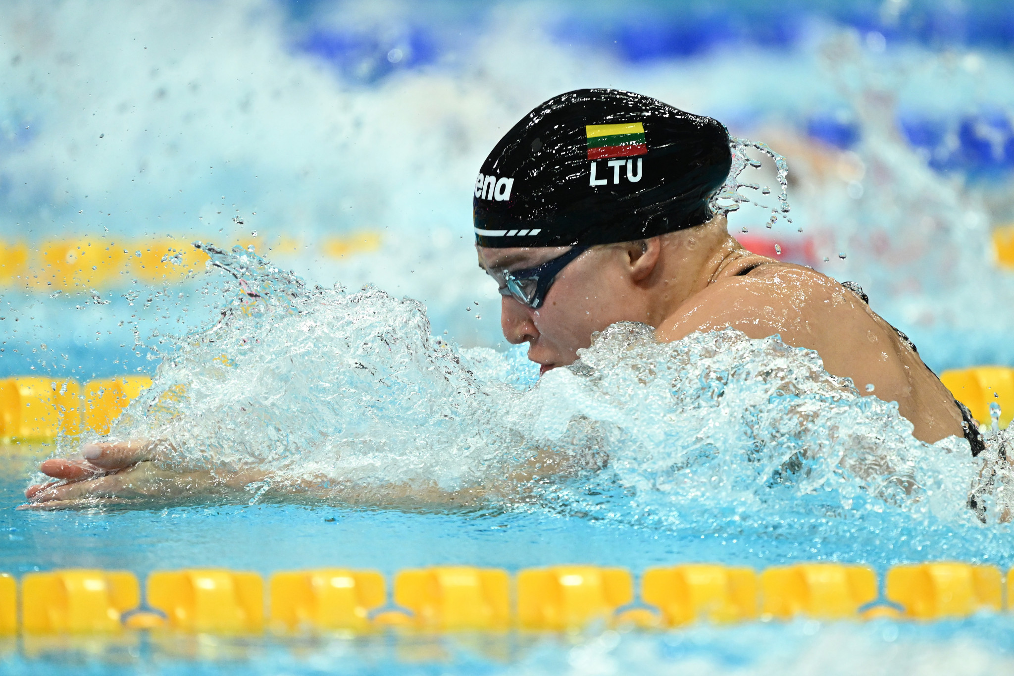 Rūta Meilutytė of Lithuania claimed her first gold medal at a FINA World Championships since 2013 in the women's 50m breaststroke ©Getty Images