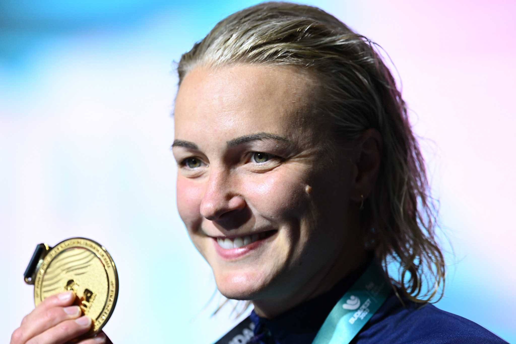 Sarah Sjöström of Sweden won her 19th individual medal at the World Championships with victory in the women's 50m freestyle ©Getty Images