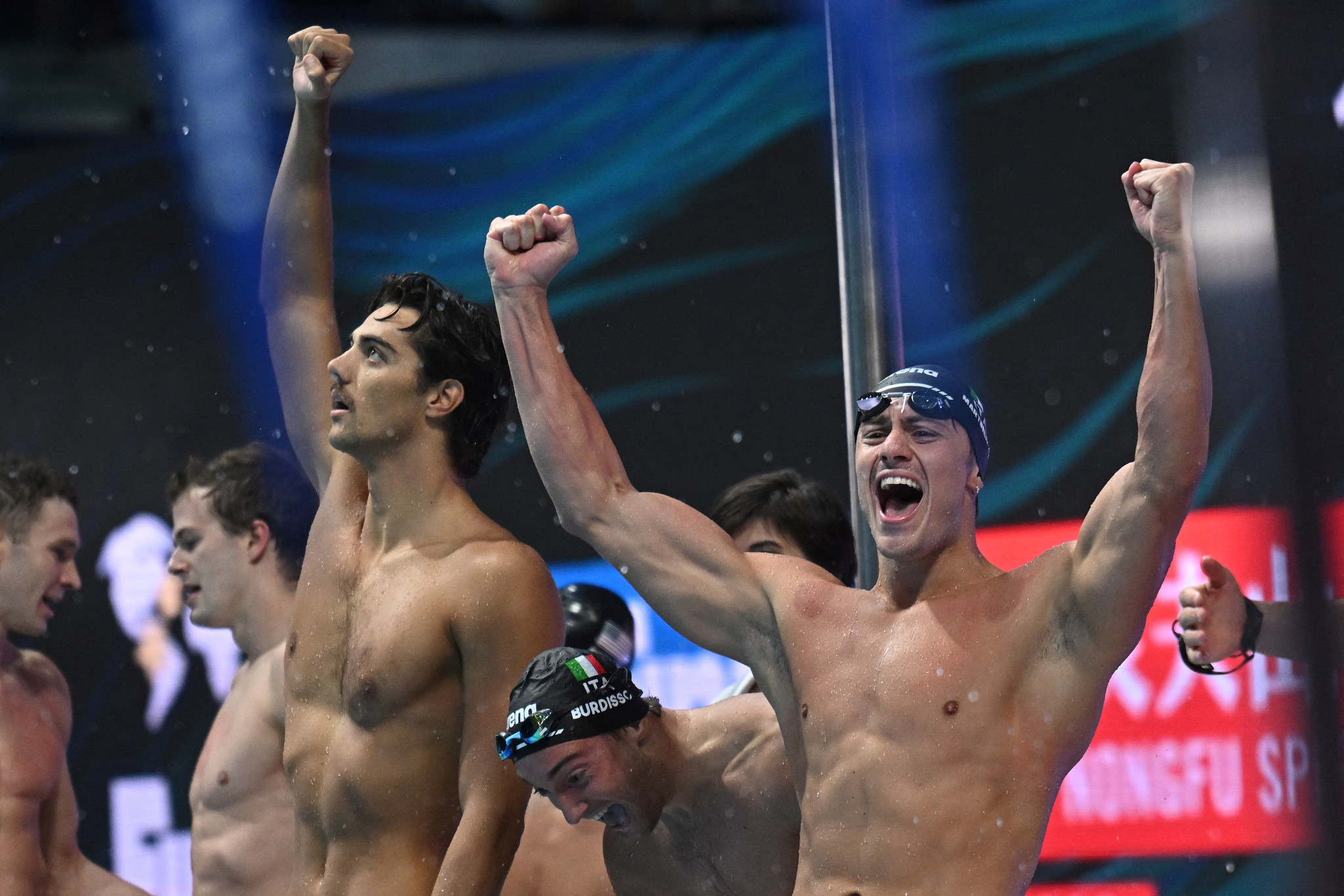 Italy's men's 4x100m medley relay success was a first relay gold medal at the World Championships ©Getty Images
