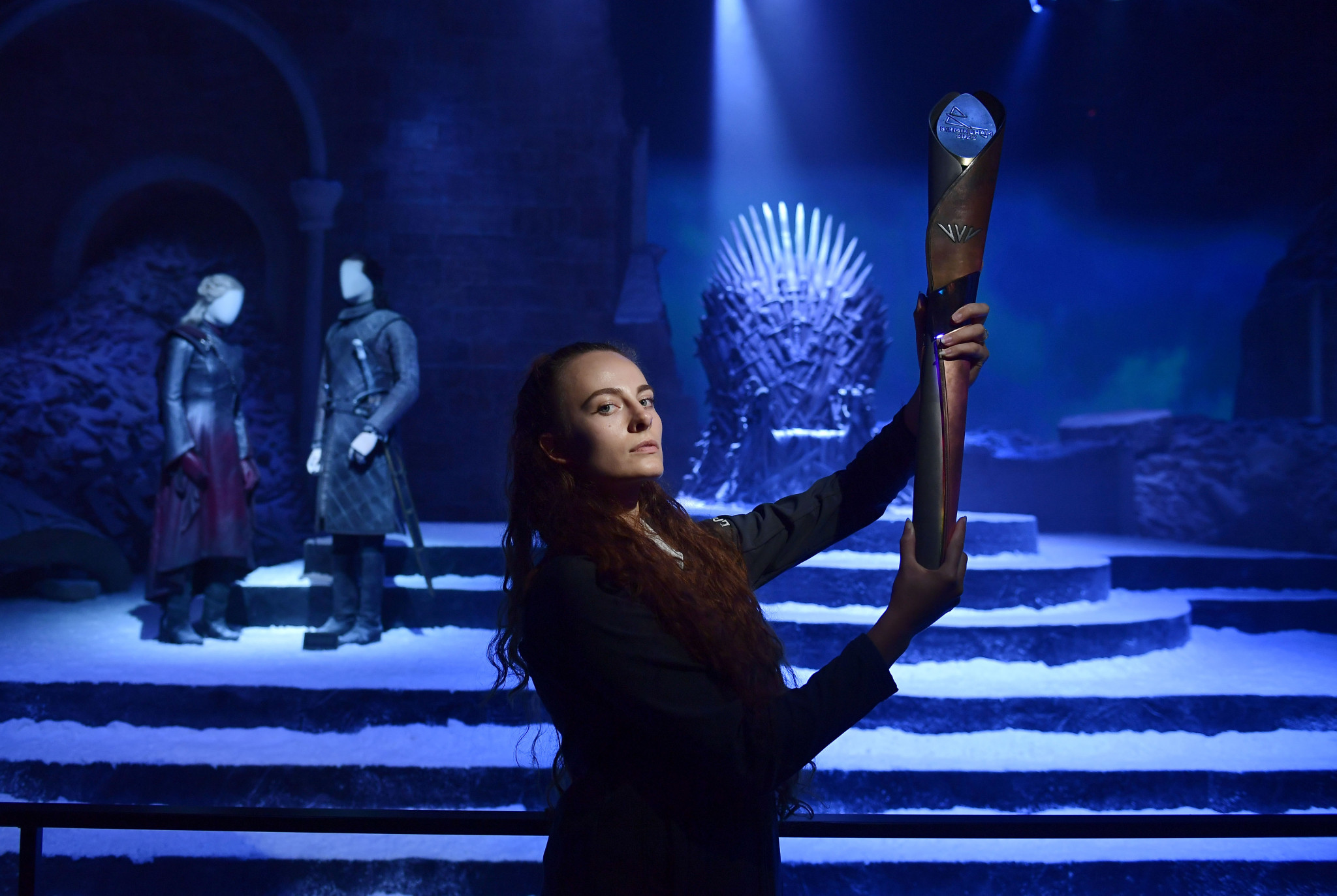 Actress Sharni Tapako-Brown holds the baton on the set of Game of Thrones  ©Getty Images