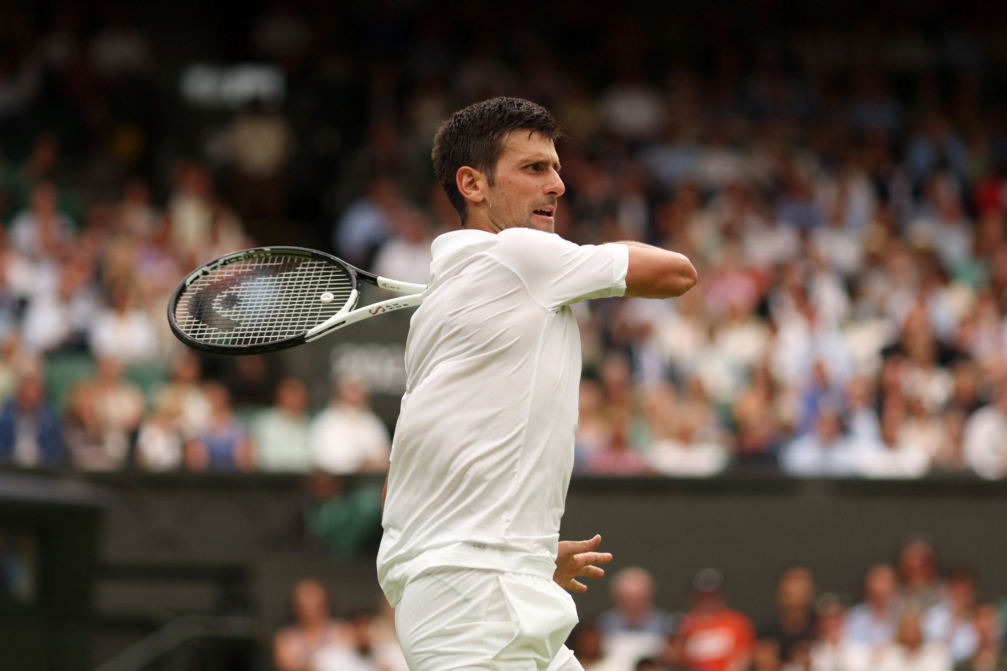 Defending champion Novak Djokovic made a winning start at Wimbledon - likely the Serbian's last Grand Slam for 11 months ©Getty Images