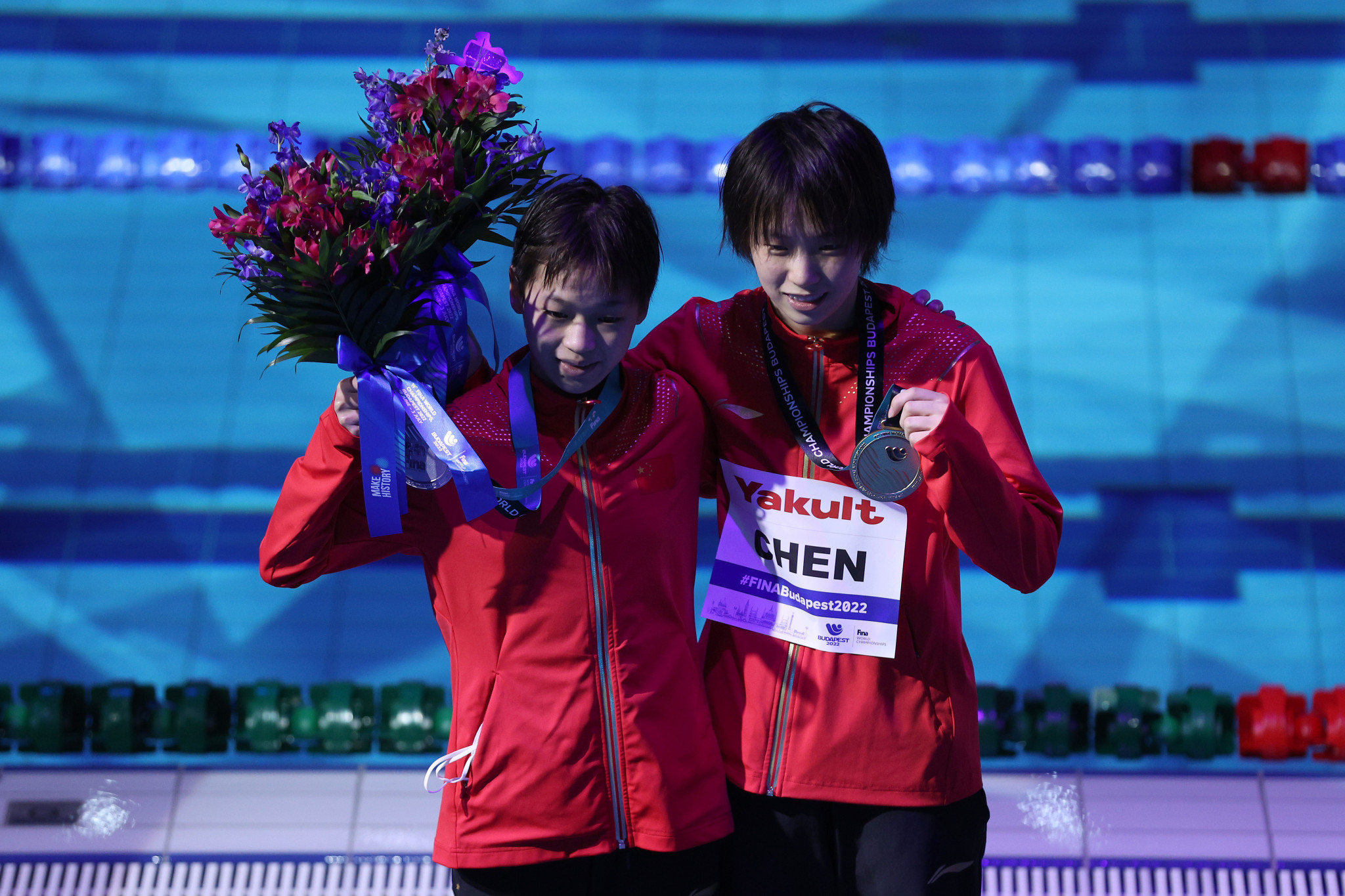 Chen holds off Olympic champion Quan to take women's 10m diving gold at FINA World Championships