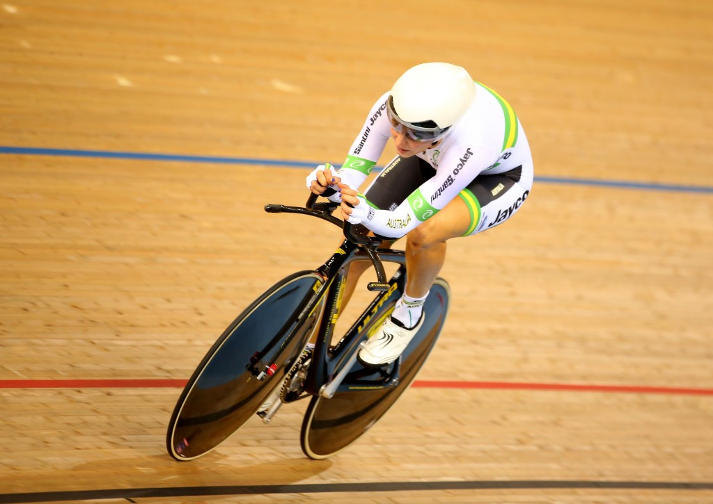 Australia's Rebecca Wiasak successfully defended her women's individual pursuit title