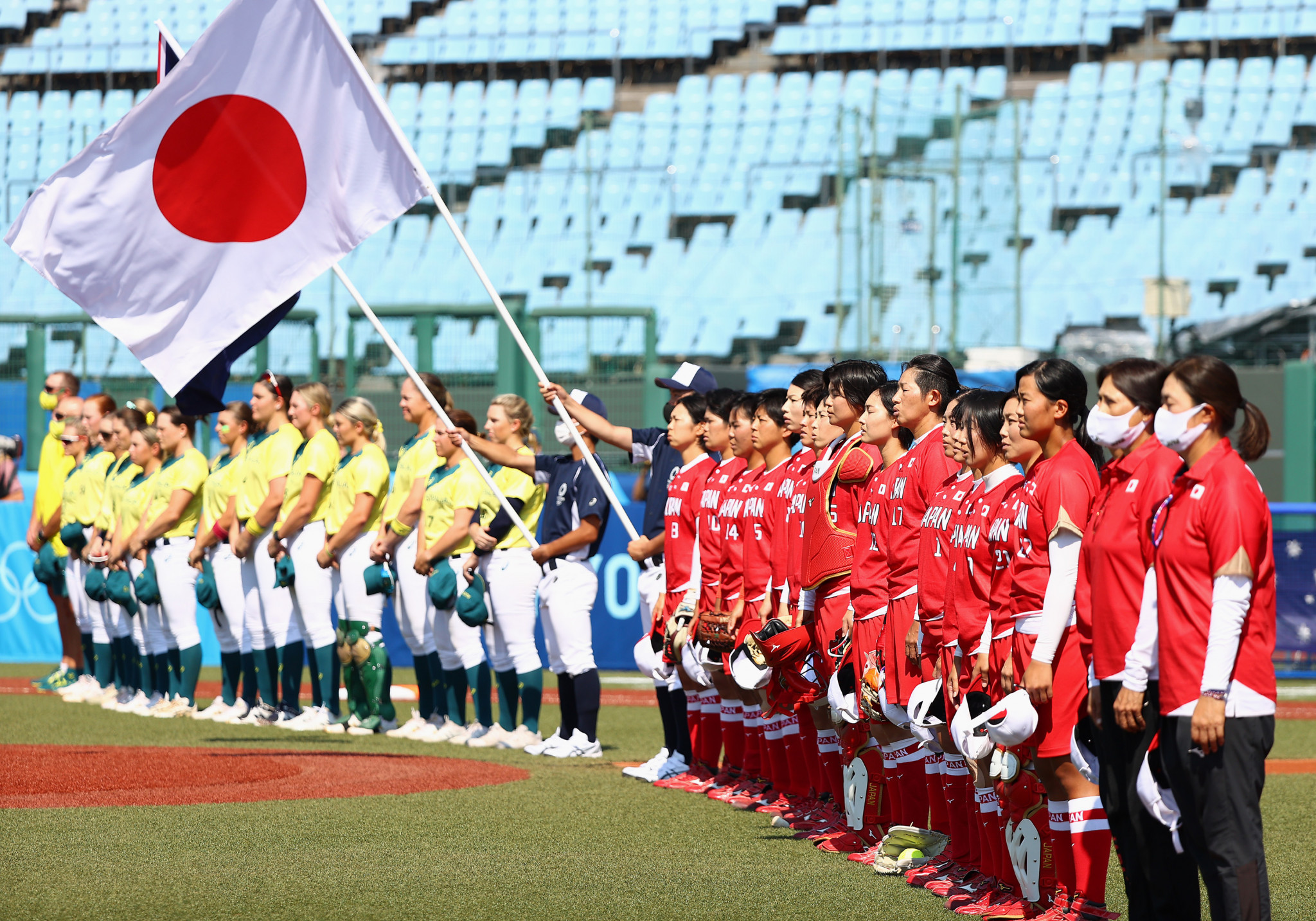 Fukushima hosted some softball matches during Tokyo 2020, but fans were banned ©Getty Images