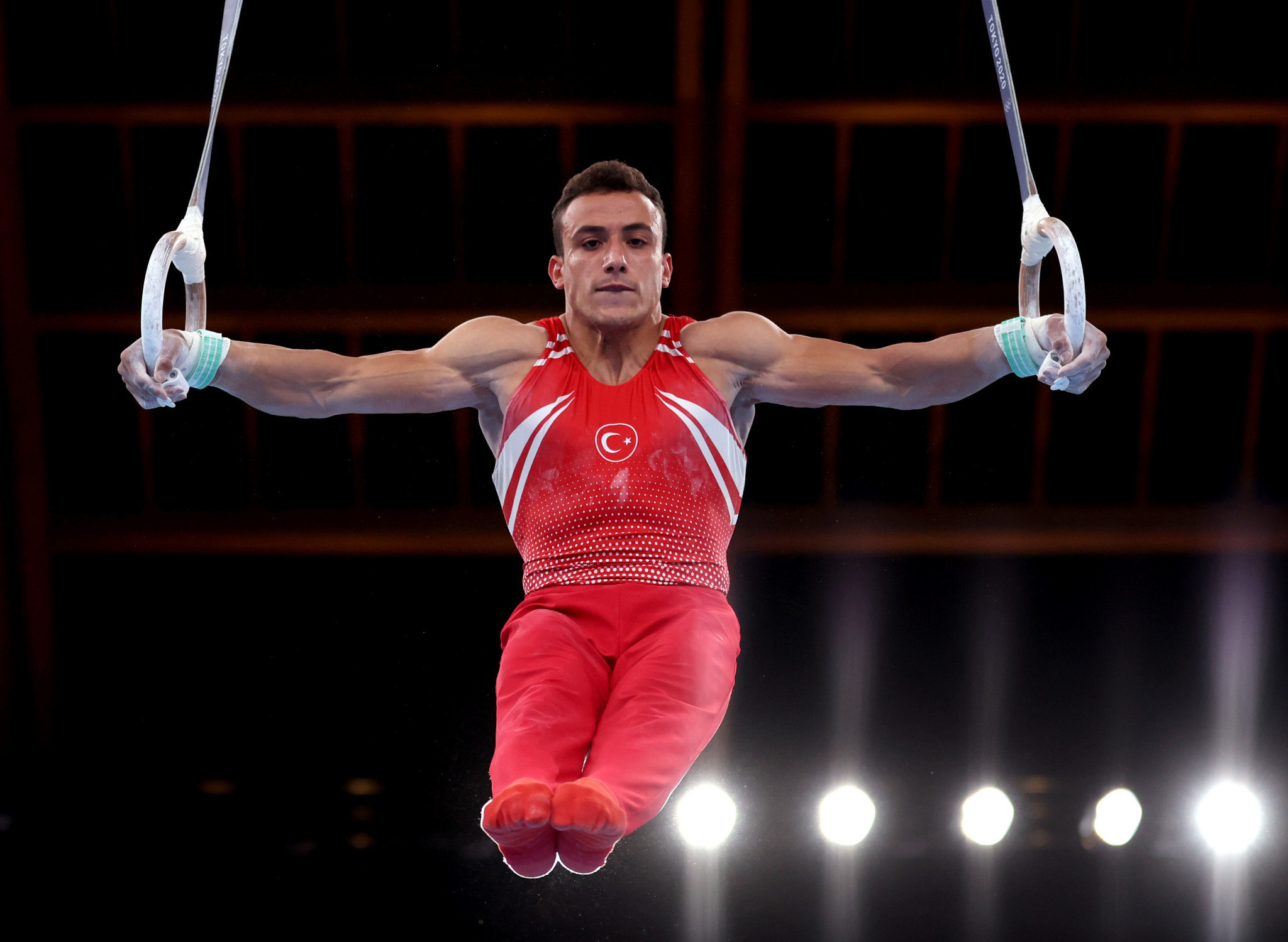 A field-leading rings score helped Adem Asil win Oran 2022 men's all-around gold ©Getty Images