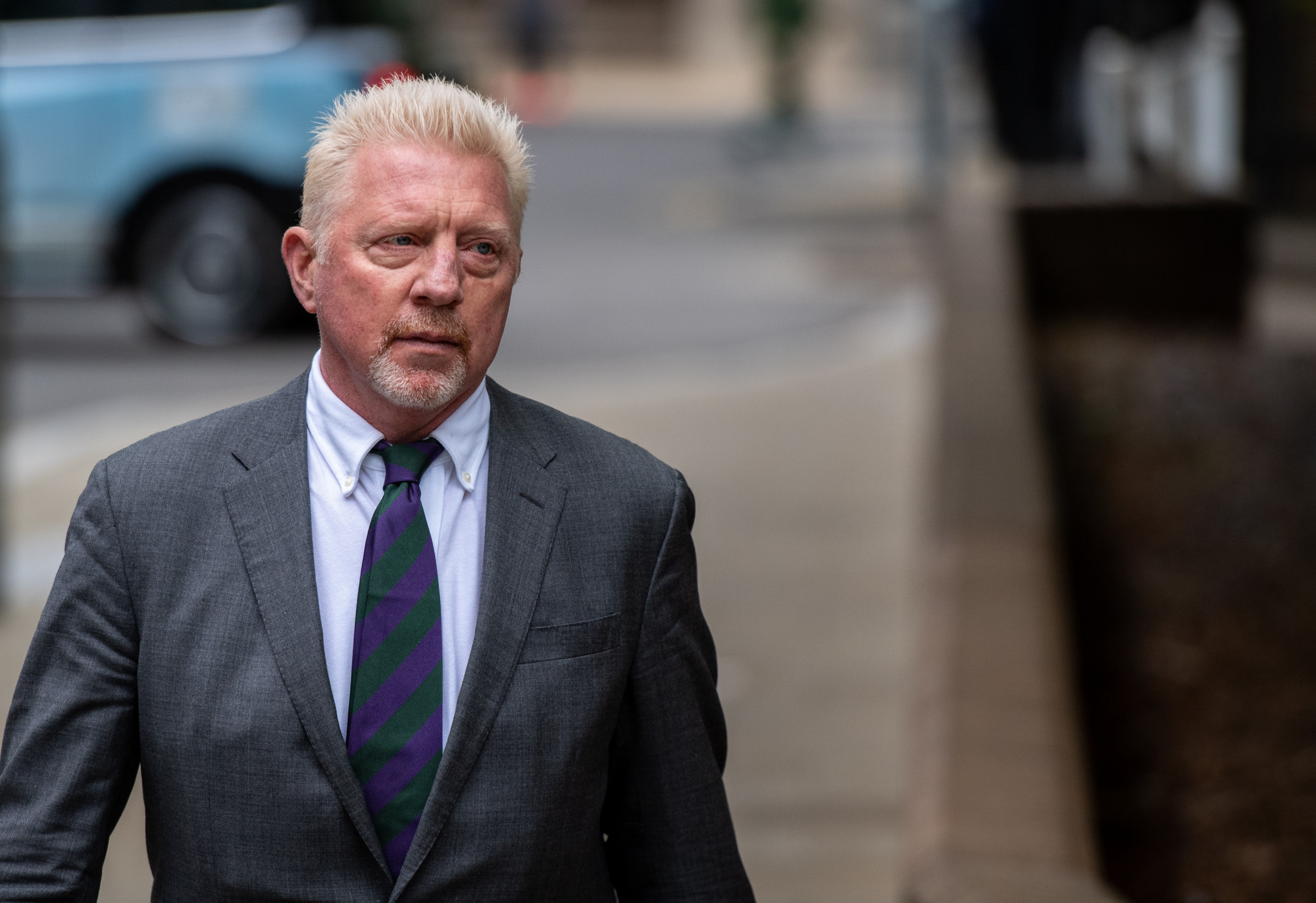 Boris Becker wore Wimbledon colours to his sentencing in April ©Getty Images
