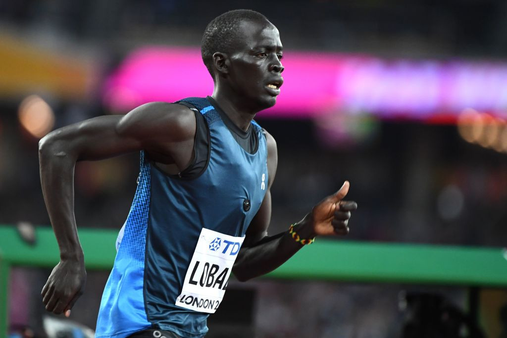 Dominic Lobalu, a former Refugee Athlete, won a landmark victory over 3,000m at the Wanda Diamond League meeting in Stockholm ©Getty Images