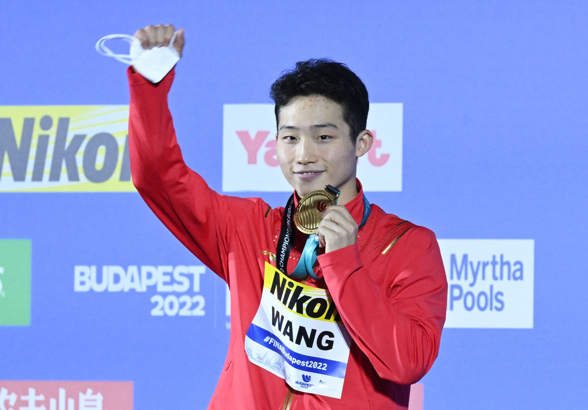 Wang Zongyuan's gold was China's ninth out of a possible nine in diving at the FINA World Championships in Budapest ©Getty Images