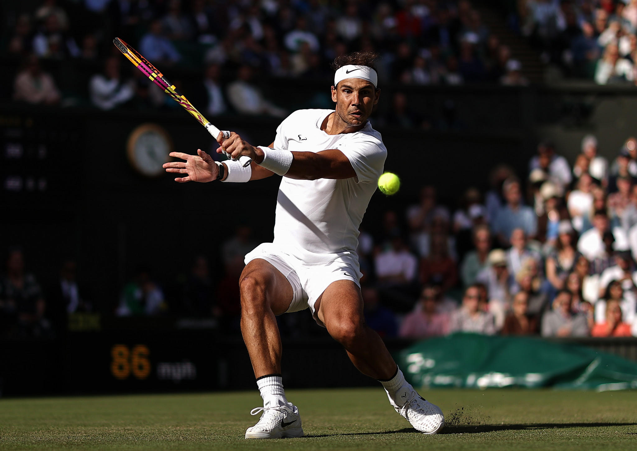 Spain's Rafael Nadal triumphed in four sets on day four at Wimbledon ©Getty Images
