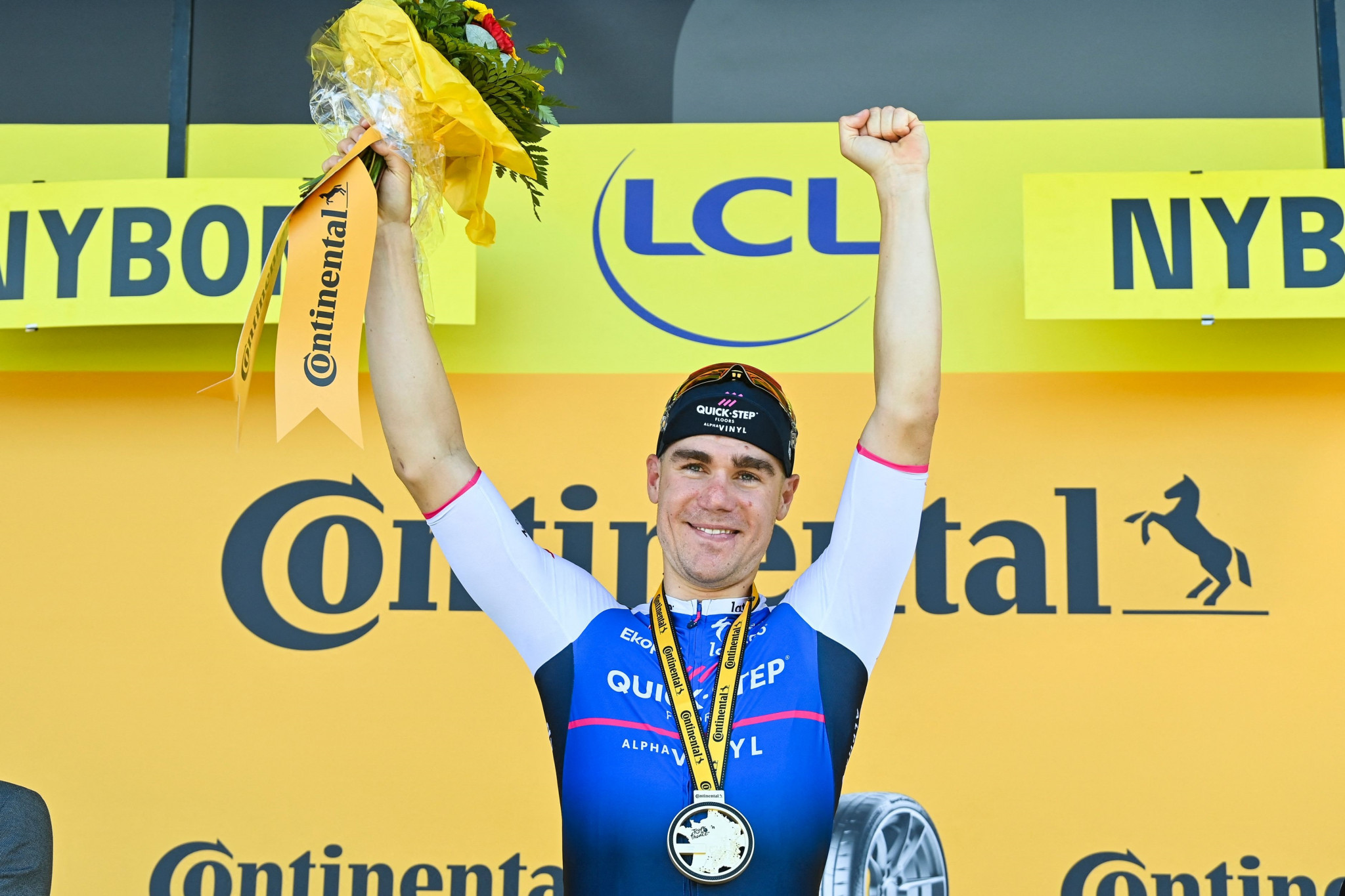 Jakobsen claimed his first Tour de France stage win in his career ©Getty Images