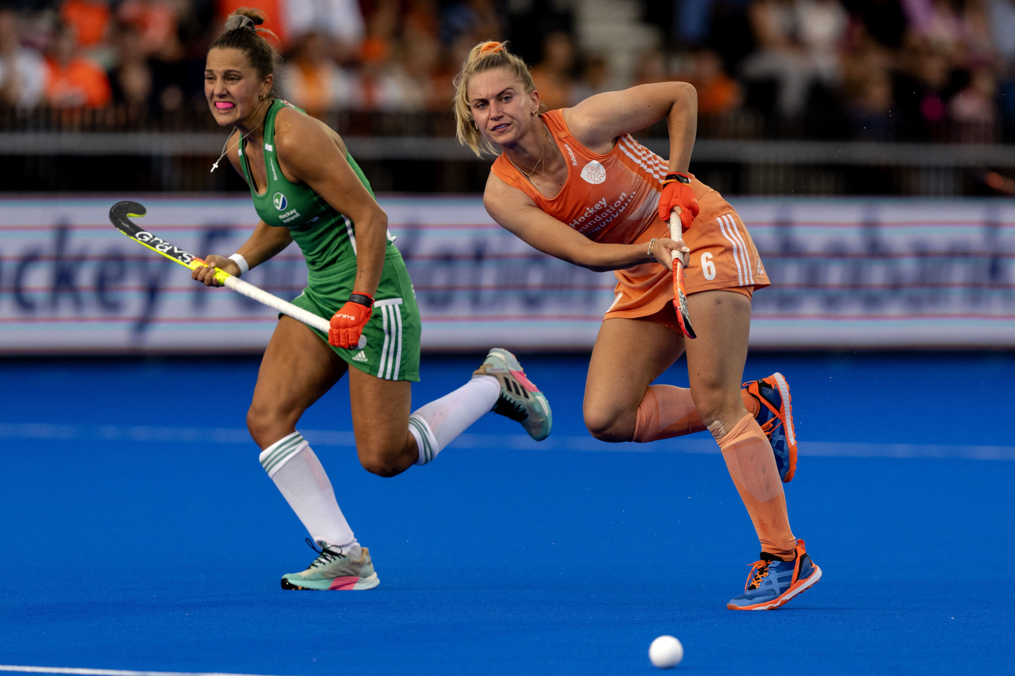 Co-hosts The Netherlands began their defence of the women's FIH World Cup with a 5-1 win over Ireland ©Getty Images