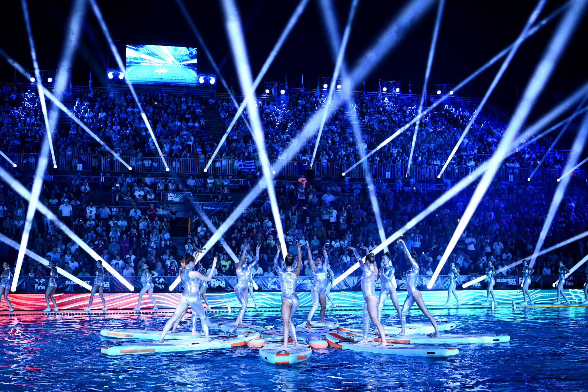 The Alfréd Hajós National Swimming Stadium was the venue for the Closing Ceremony of the World Championships ©Getty Images