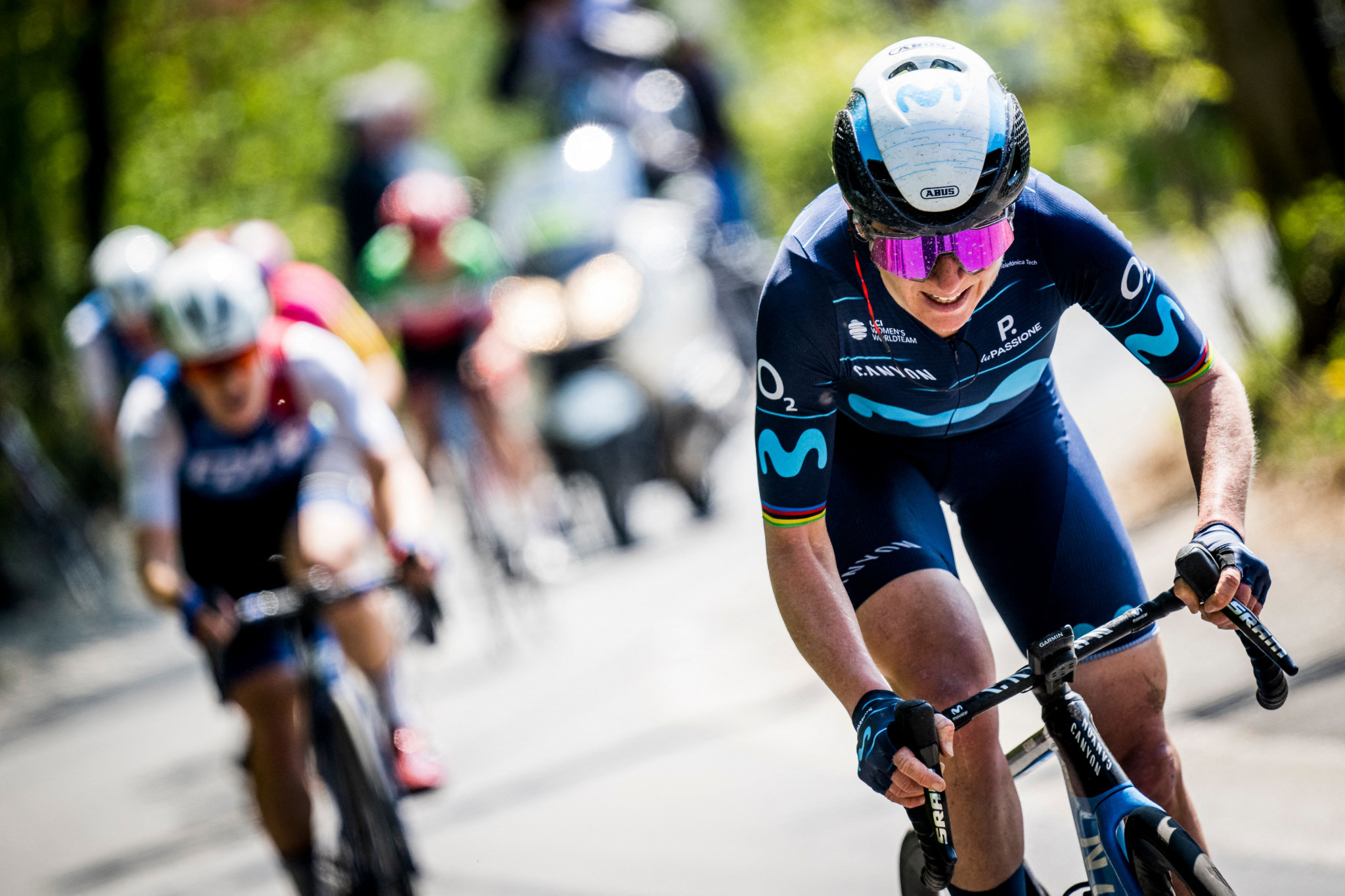 Annemiek van Vleuten has taken the lead of the Giro d'Italia Donne ©Getty Images