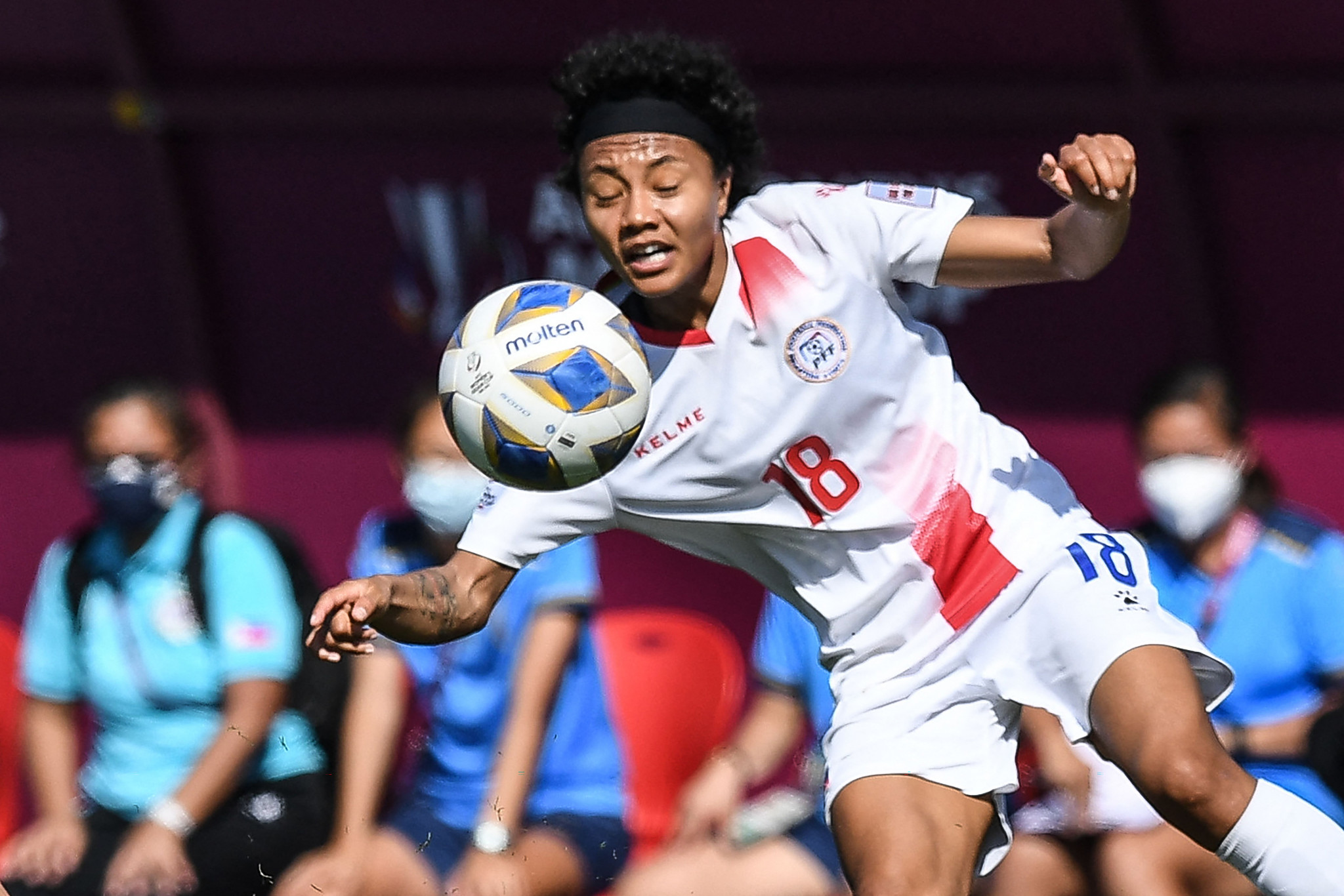 Sarina Bolden scored the only goal of the match for Philippines over Australia's under-23 team ©Getty Images