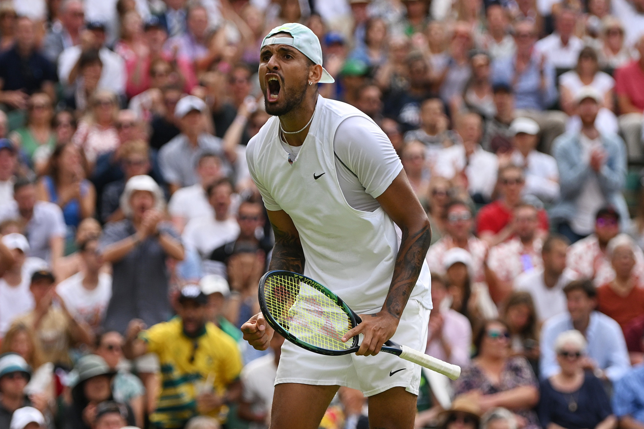 Nick Kyrgios reached the Wimbledon final this year but continues his leave from the Davis Cup ©Getty Images