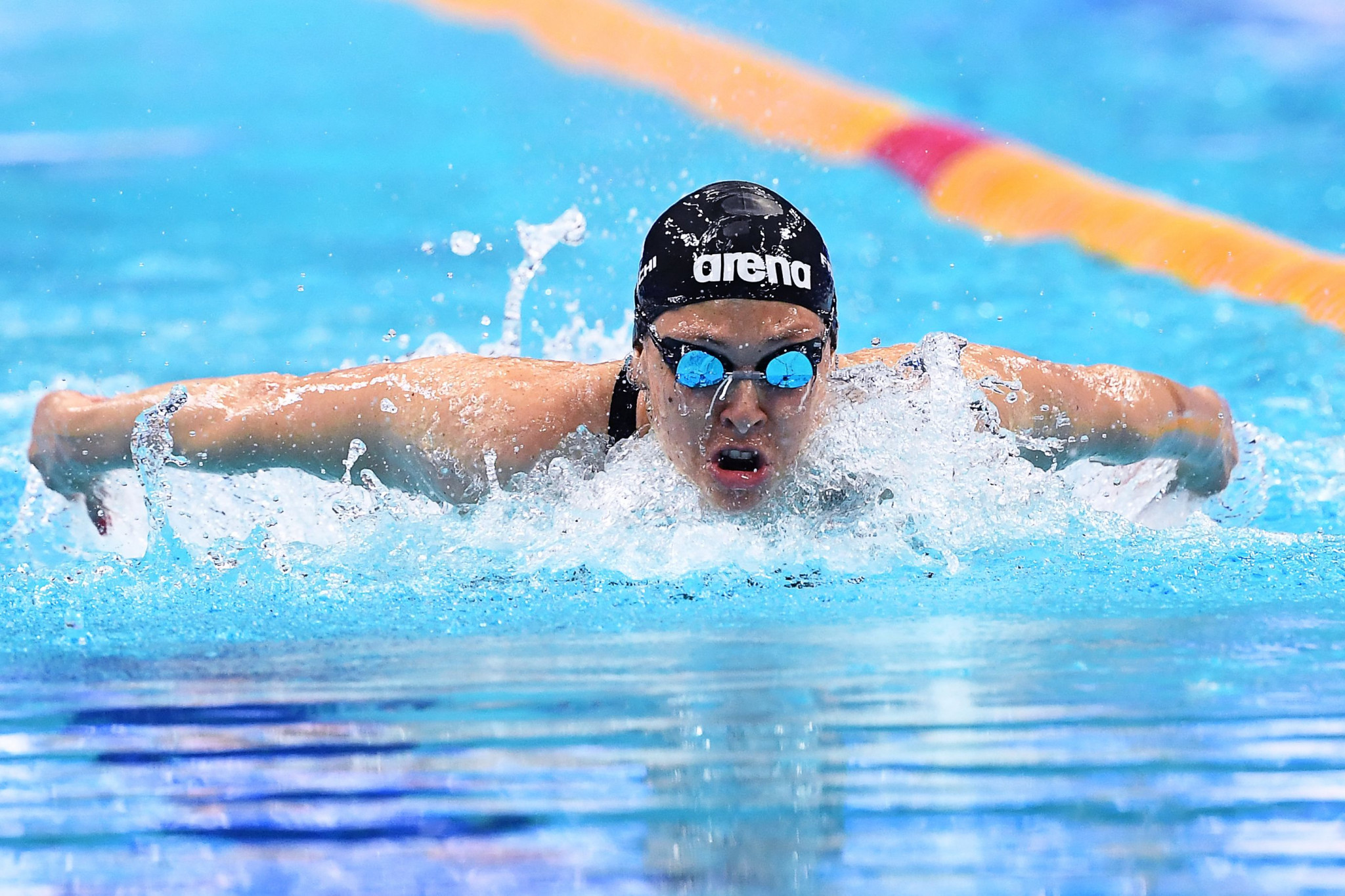 Sara Franceschi triumphed for Italy in the women's 200m individual butterfly at the Mediterranean Games in Oran ©Getty Images