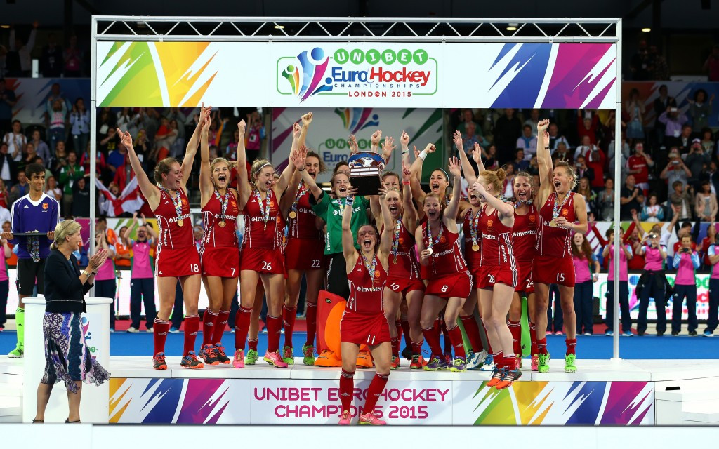 England's women were crowned European champions in London last year following a victory in a penalty shoot out against the Olympic gold medallists The Netherlands ©Getty Images