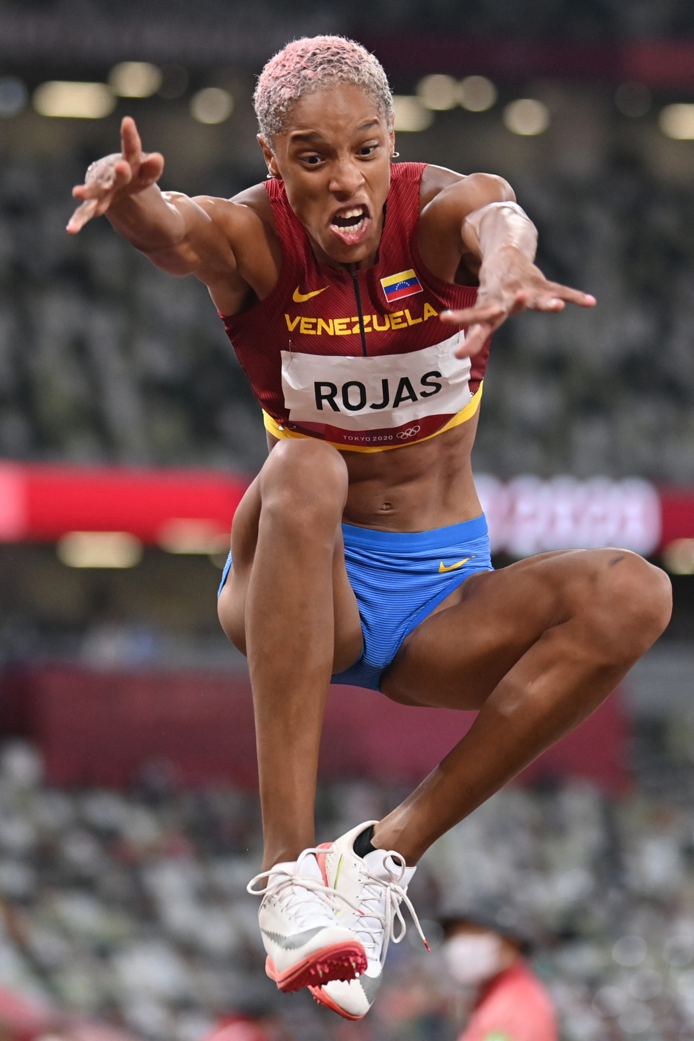 Yulimar Rojas set a world record in the triple jump when winning the Olympic gold medal at Tokyo 2020 and will be seeking a third consecutive World Championships title in Eugene ©Getty Images