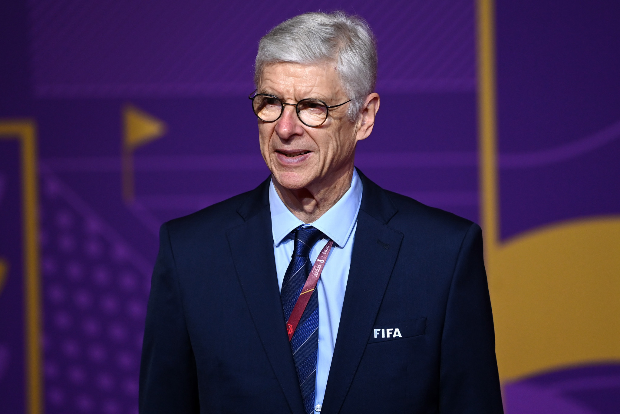 Arsène Wenger led a technical panel on data analysis and how teams could access footage ©Getty Images
