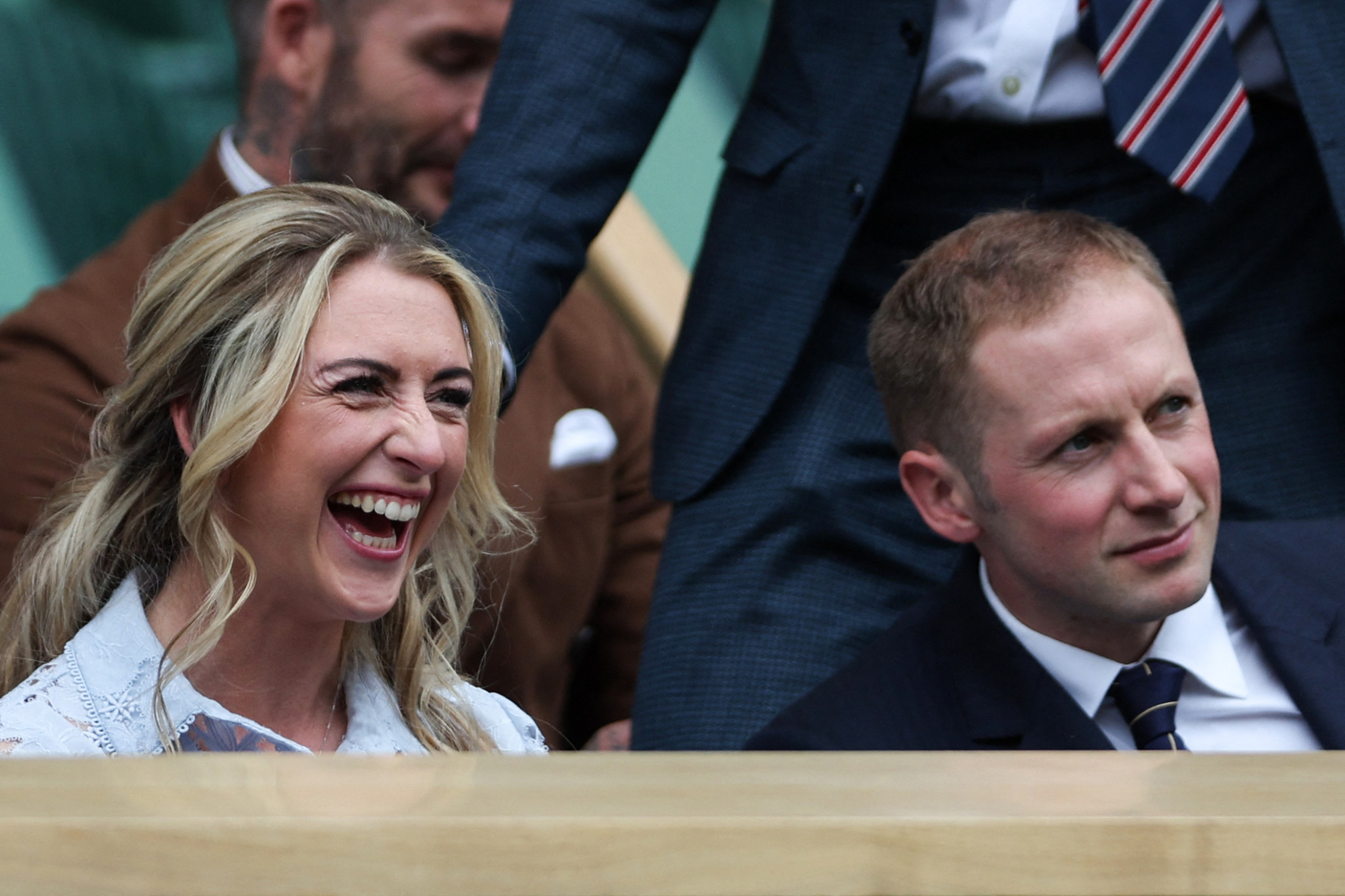 Cycling royalty Laura and Jason Kenny, both Olympic champions, were in the Royal Box ©Getty Images