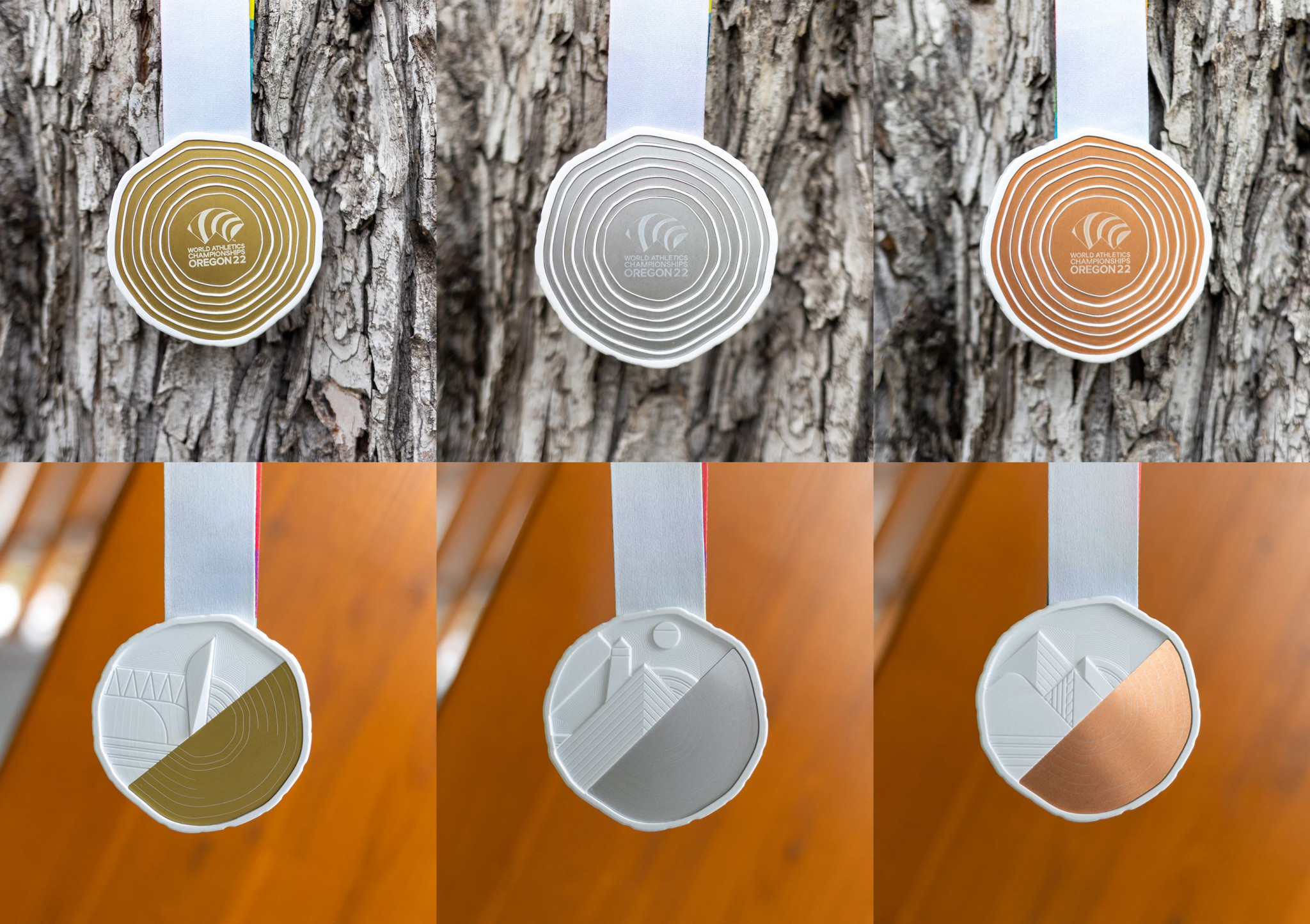 The medals for the Oregon22 World Athletics Championships have been revealed with only days left until the competition starts ©World Athletics/WCH Oregon22