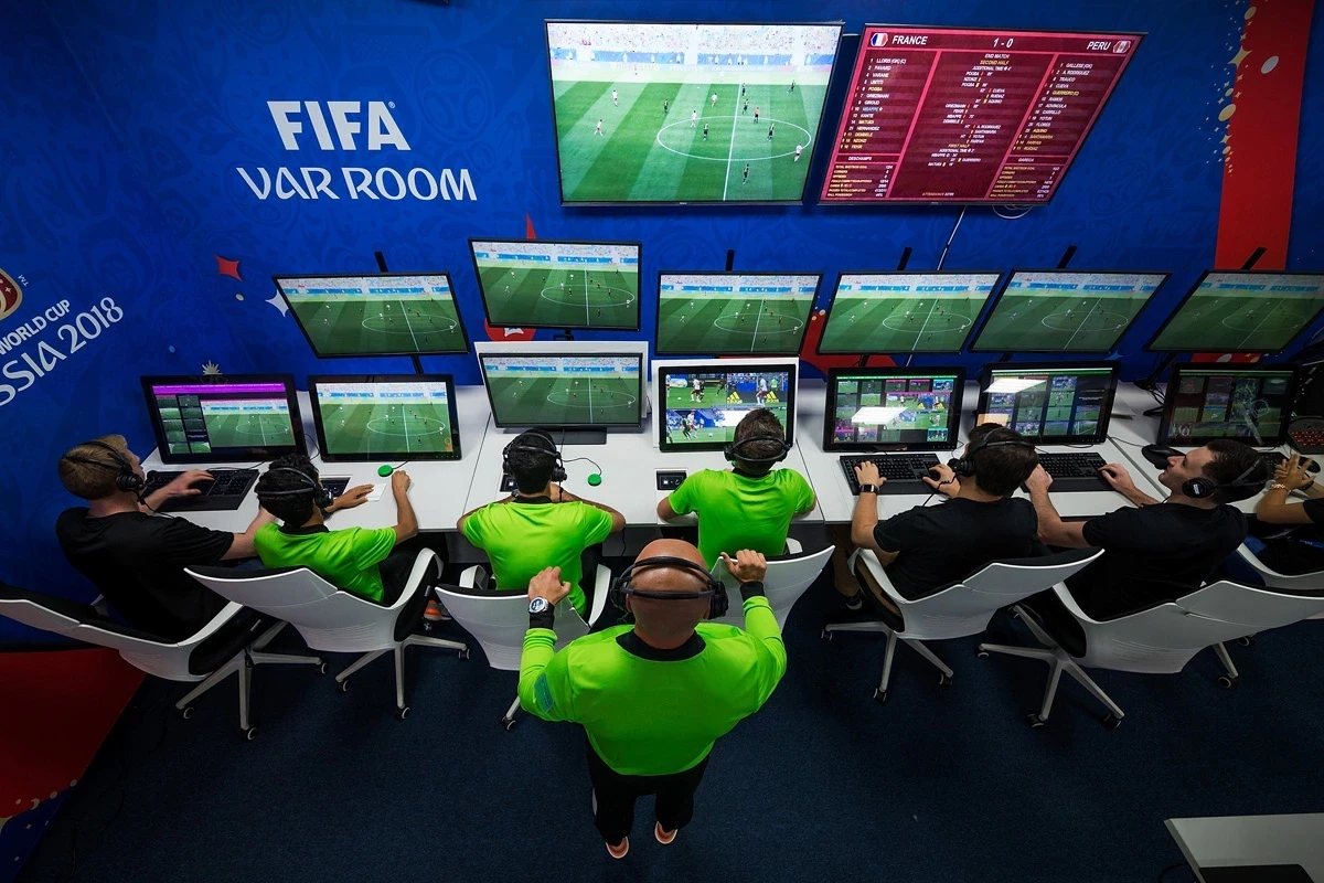 VAR was used for the first time at the FIFA World Cup in Russia four years ago ©Getty Images