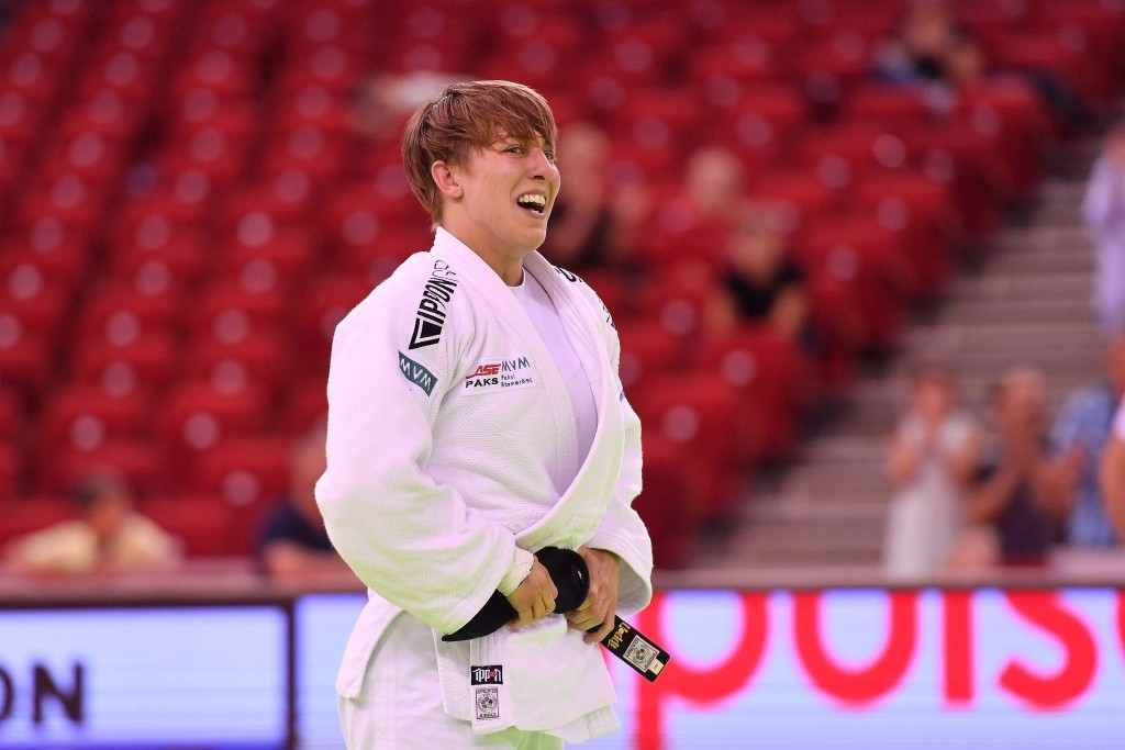 Réka Pupp claimed the host nation's first gold medal of the Grand Slam ©IJF