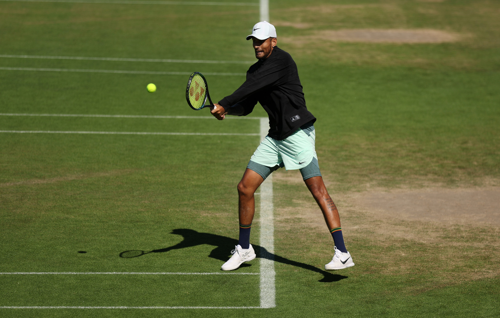 Nick Kyrgios capitalised on his on walkover versus Rafael Nadal by using the practise courts ©Getty Images