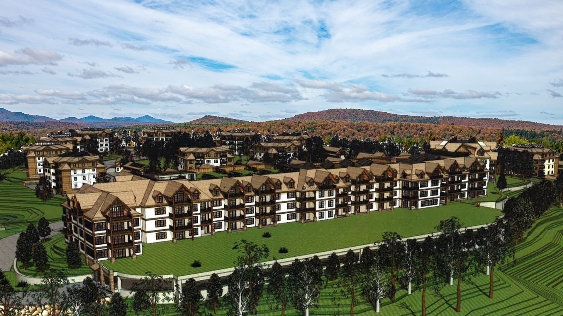 The MacKenzie Overlook will be turned into affordable housing once next year's FISU Winter World University Games in Lake Placid is over ©Lake Placid 2023
