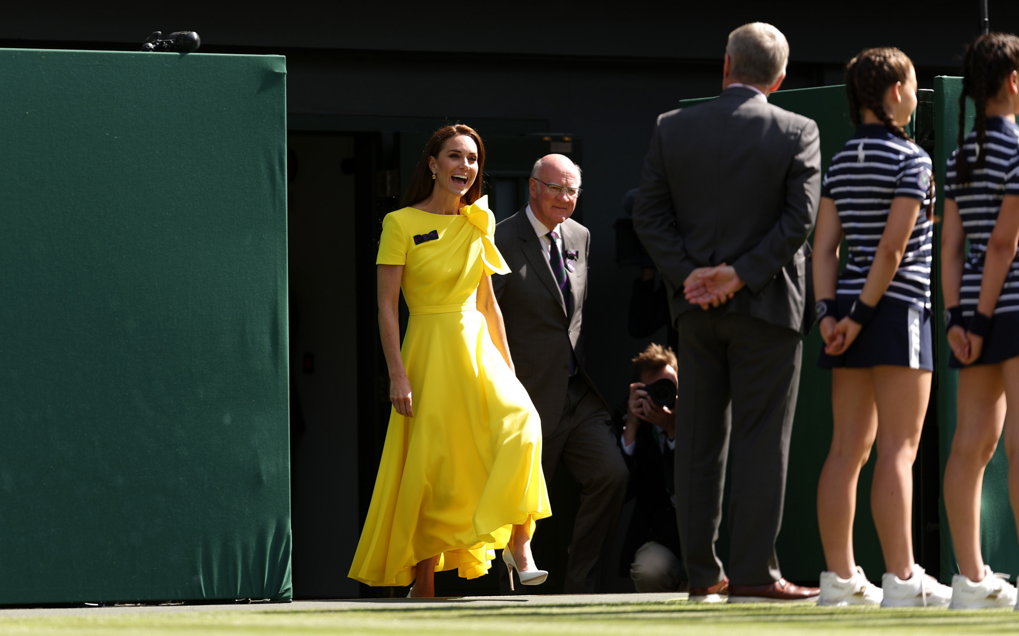 The Dutchess of Cambridge awarded the prizes during the women's singles ©Getty Images