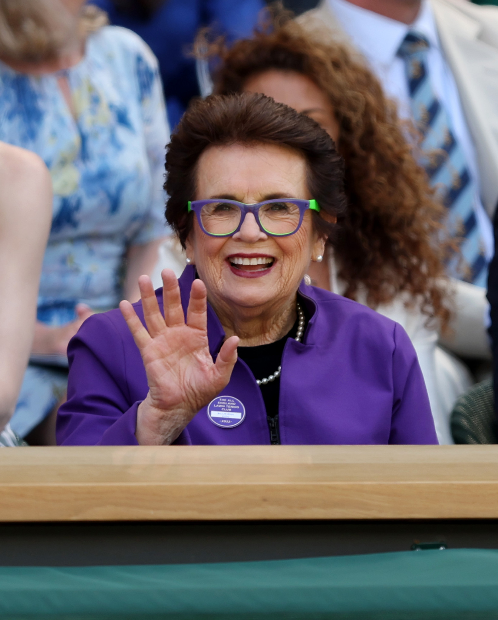 Billie Jean King, the 12-time Grand Slam winner, was present at Centre Court ©Getty Images