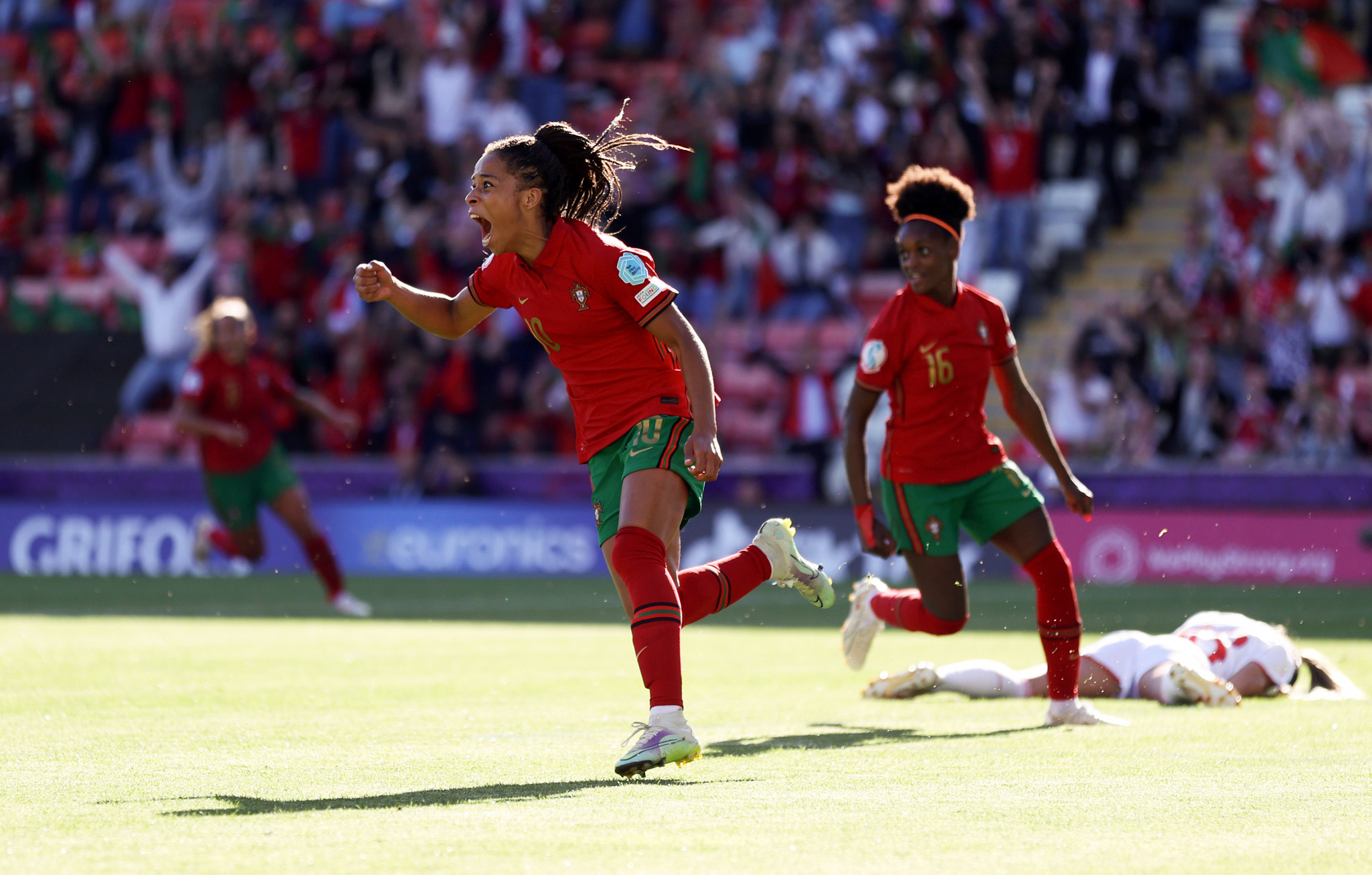 Jéssica Silva scored the equaliser for Portugal as they came from two goals down against Switzerland ©Getty Images 