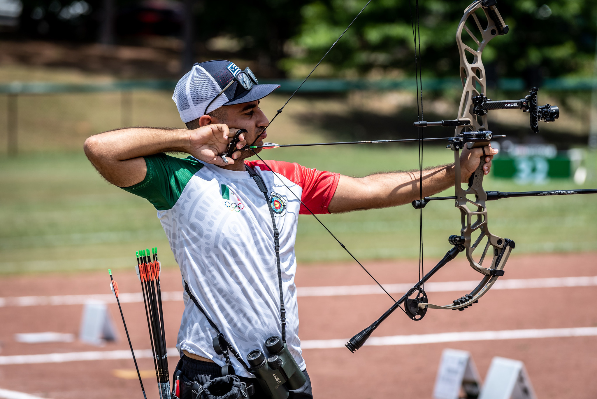 Miguel Becerra claimed the men's compound gold today in Birmingham ©World Games