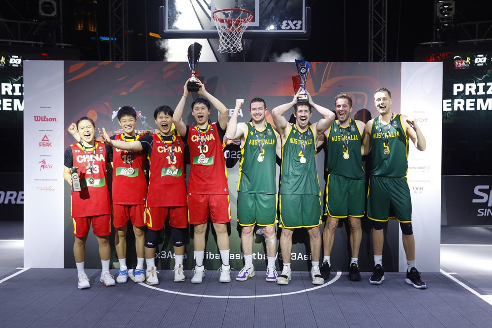 China and Australia were crowned continental champions in Singapore ©FIBA