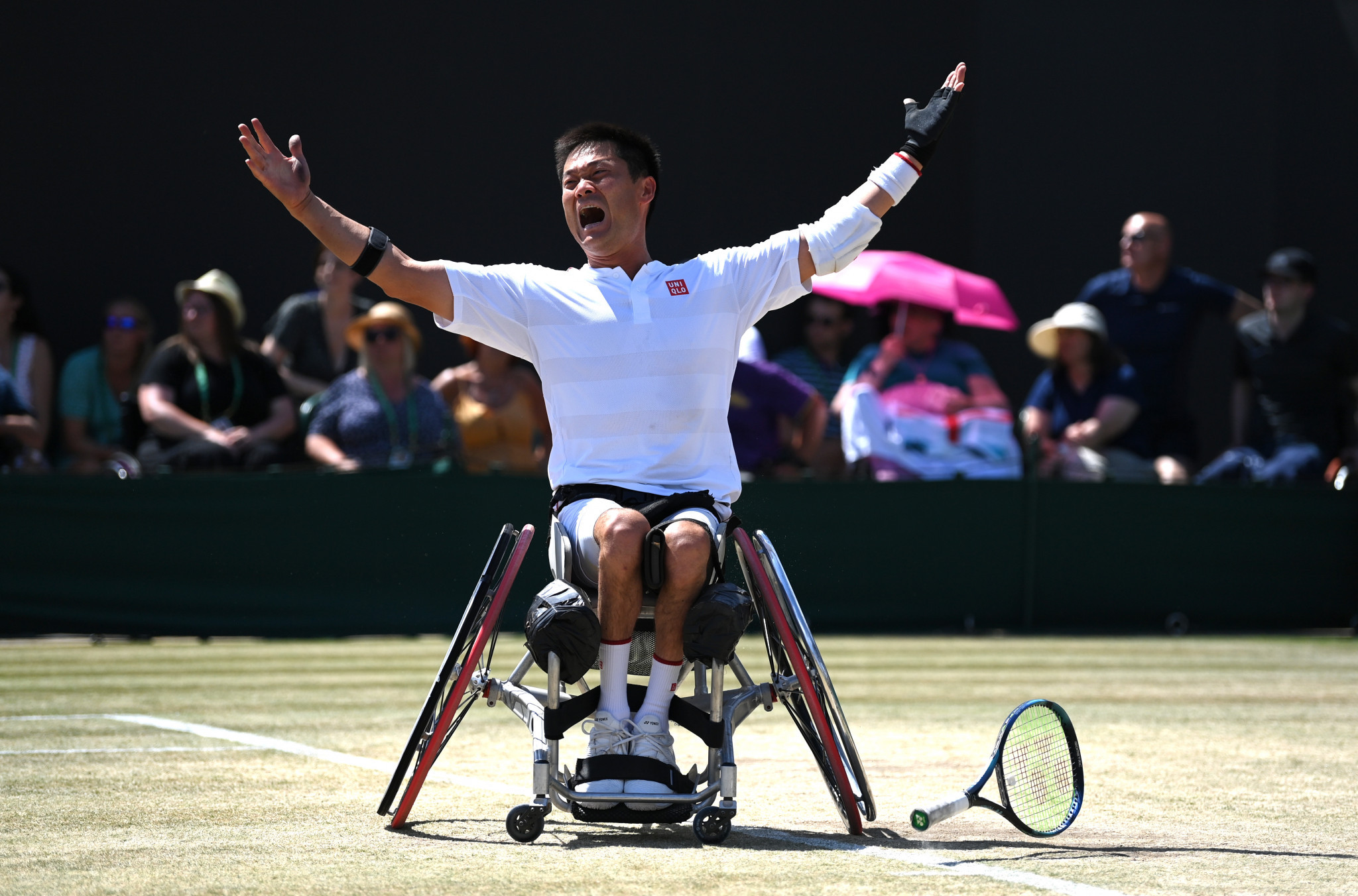 Shingo Kunieda won the Golden Slam after winning the Paralympic gold medal and four consecutive Grand Slams from the 2021 US Open to the 2022 Wimbledon ©Getty Images