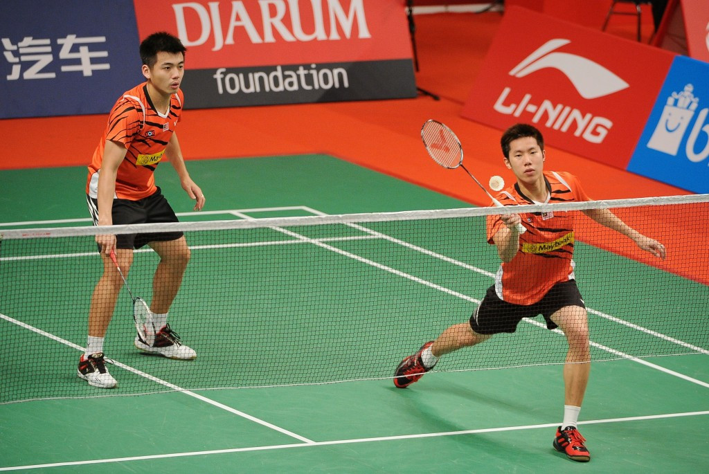 Goh V Shem and Wee Kiong Tan of Malaysia beat Chinese second seeds Chai Biao and Hong Wei ©Getty Images