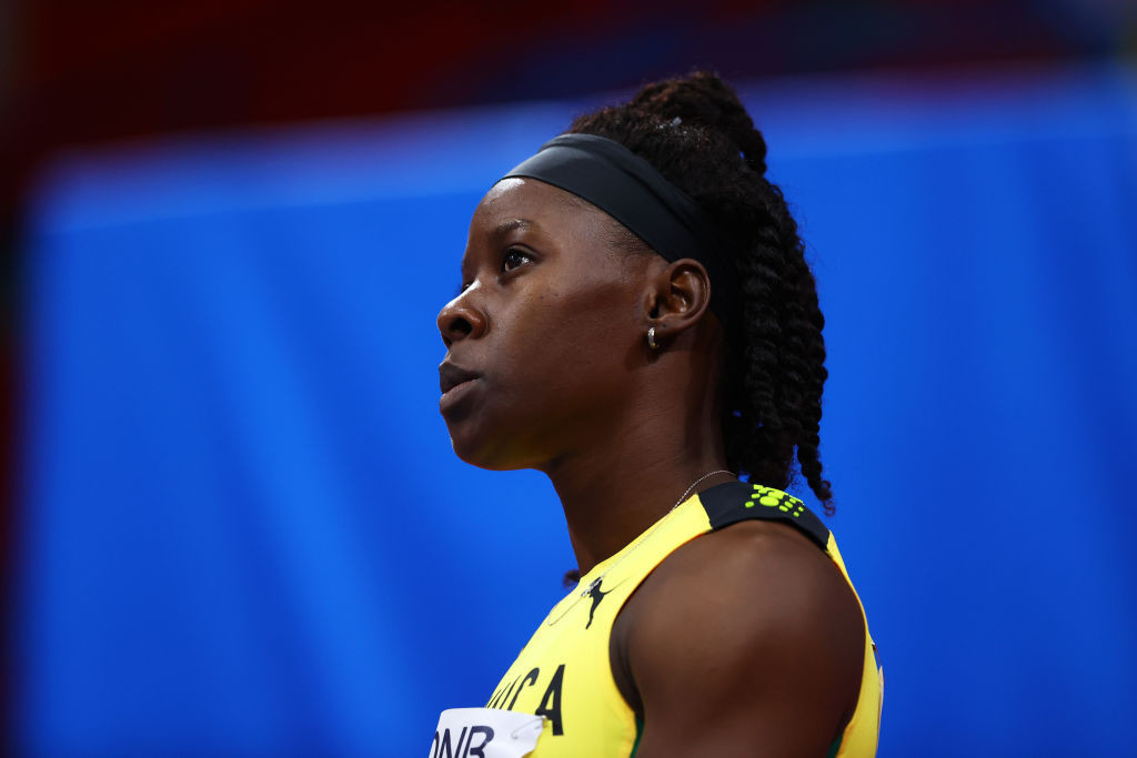 Shericka Jackson of Jamaica has emerged as a favourite to win the world 200m title in Eugene at the World Athletics Championships Oregon22 ©Getty Images