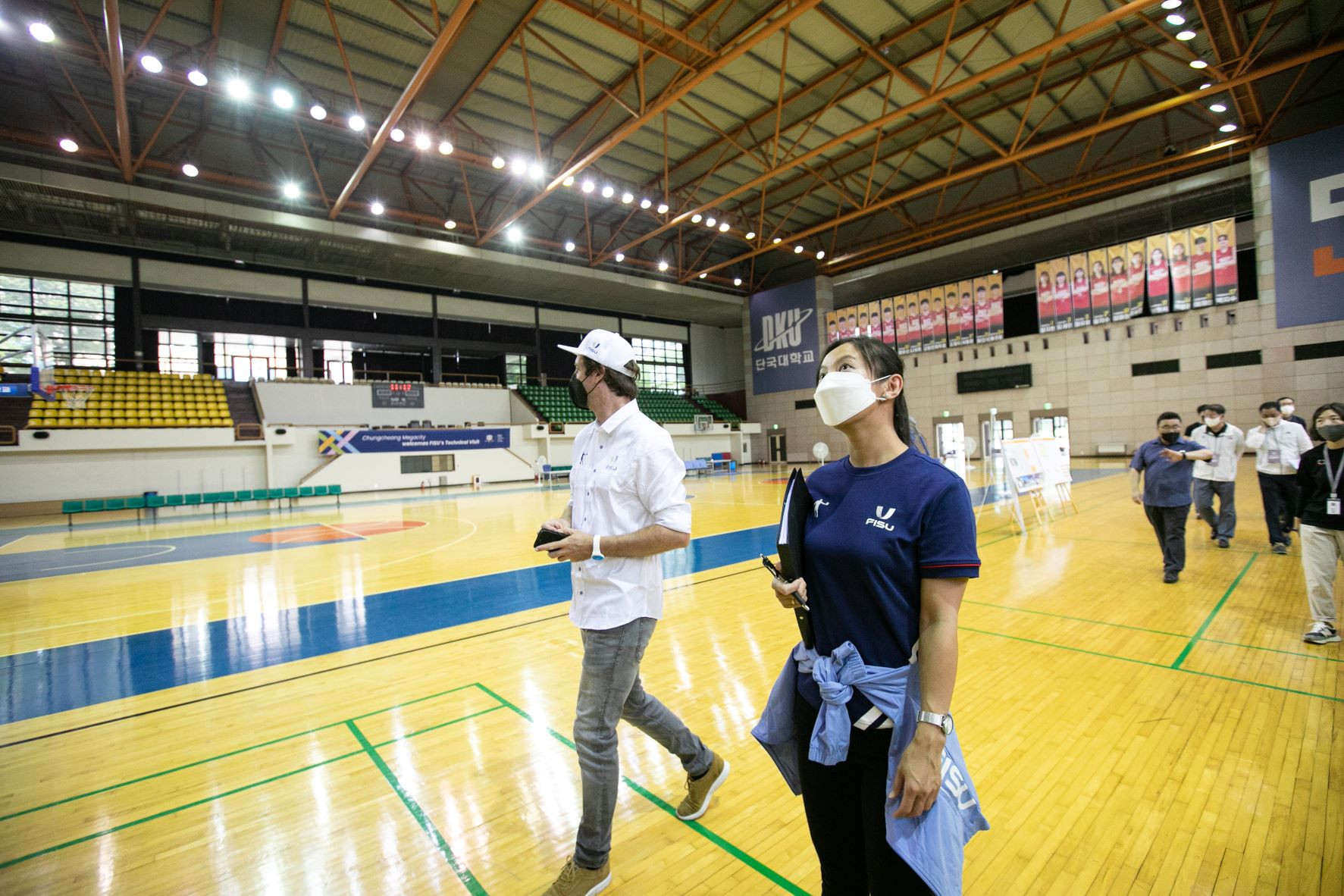 FISU officials viewed 23 potential competition venues in the Chungcheong Megacity area ©FISU