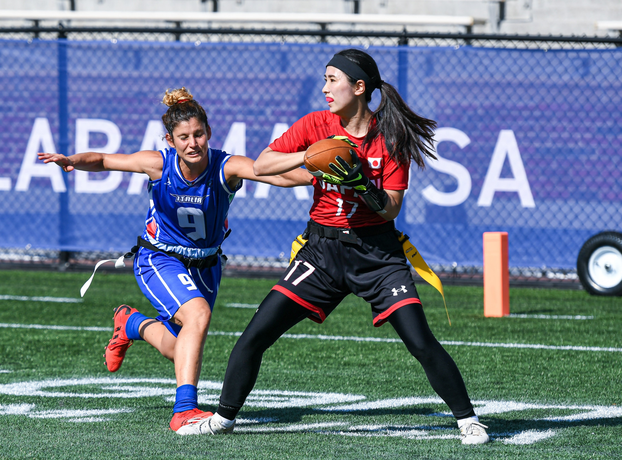 Flag football's popularity with women is hoped to help it achieve Olympic inclusion ©IFAF