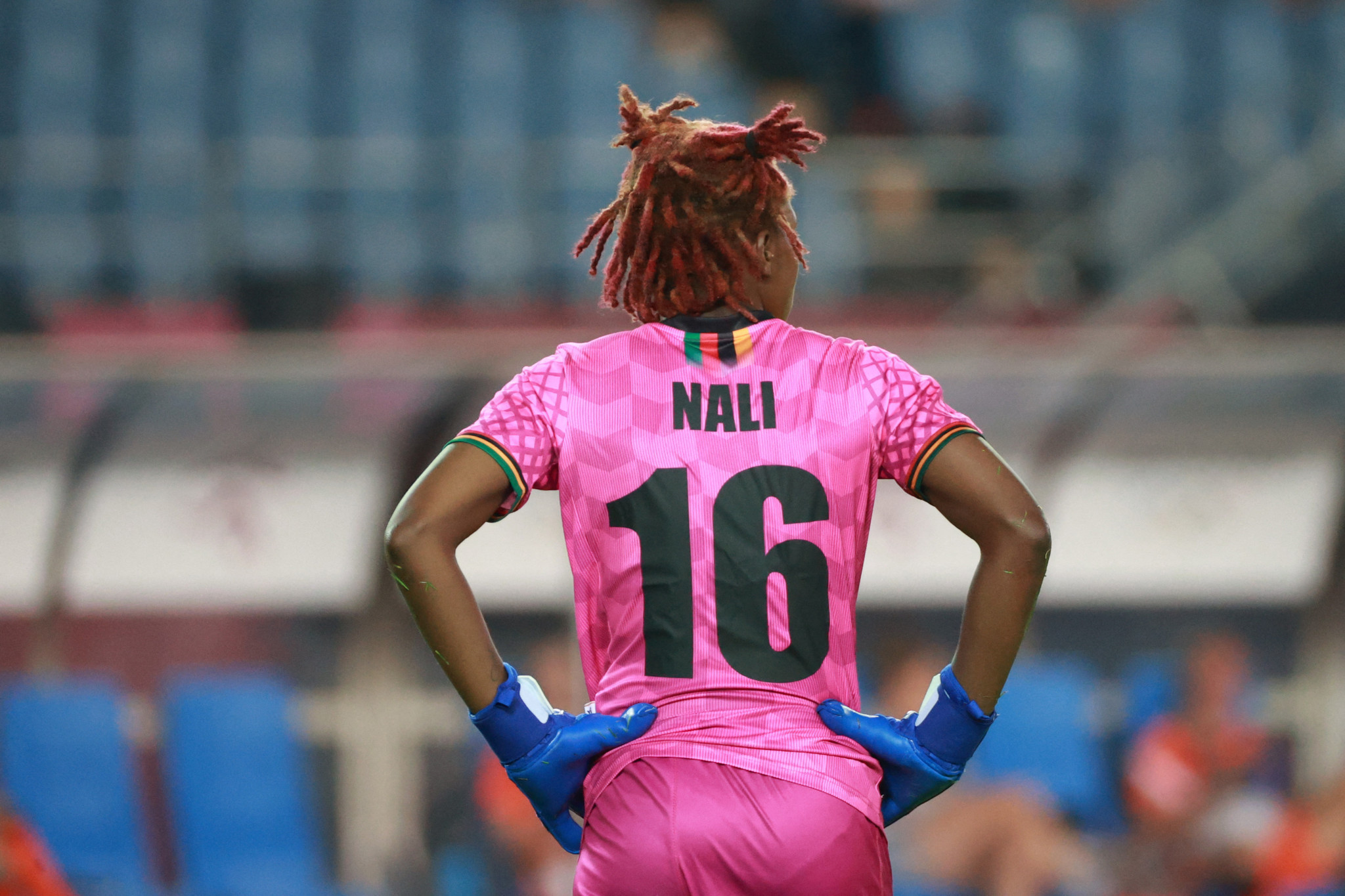 Zambian goalkeeper Hazel Nali scored a penalty as her side reached the last four of the Women's Africa Cup of Nations ©Getty Images