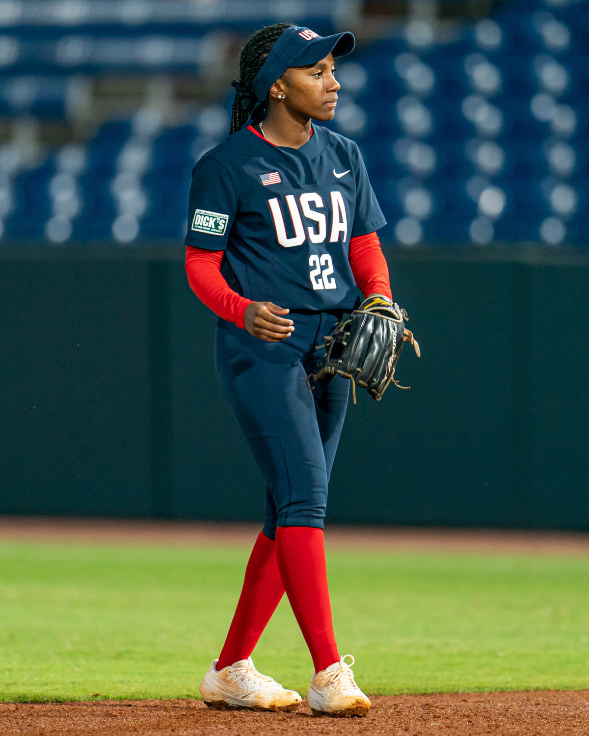 Janae Jefferson hit a bases-clearing double to help the US win the women's softball final 3-2 against Japan ©The World Games 2022