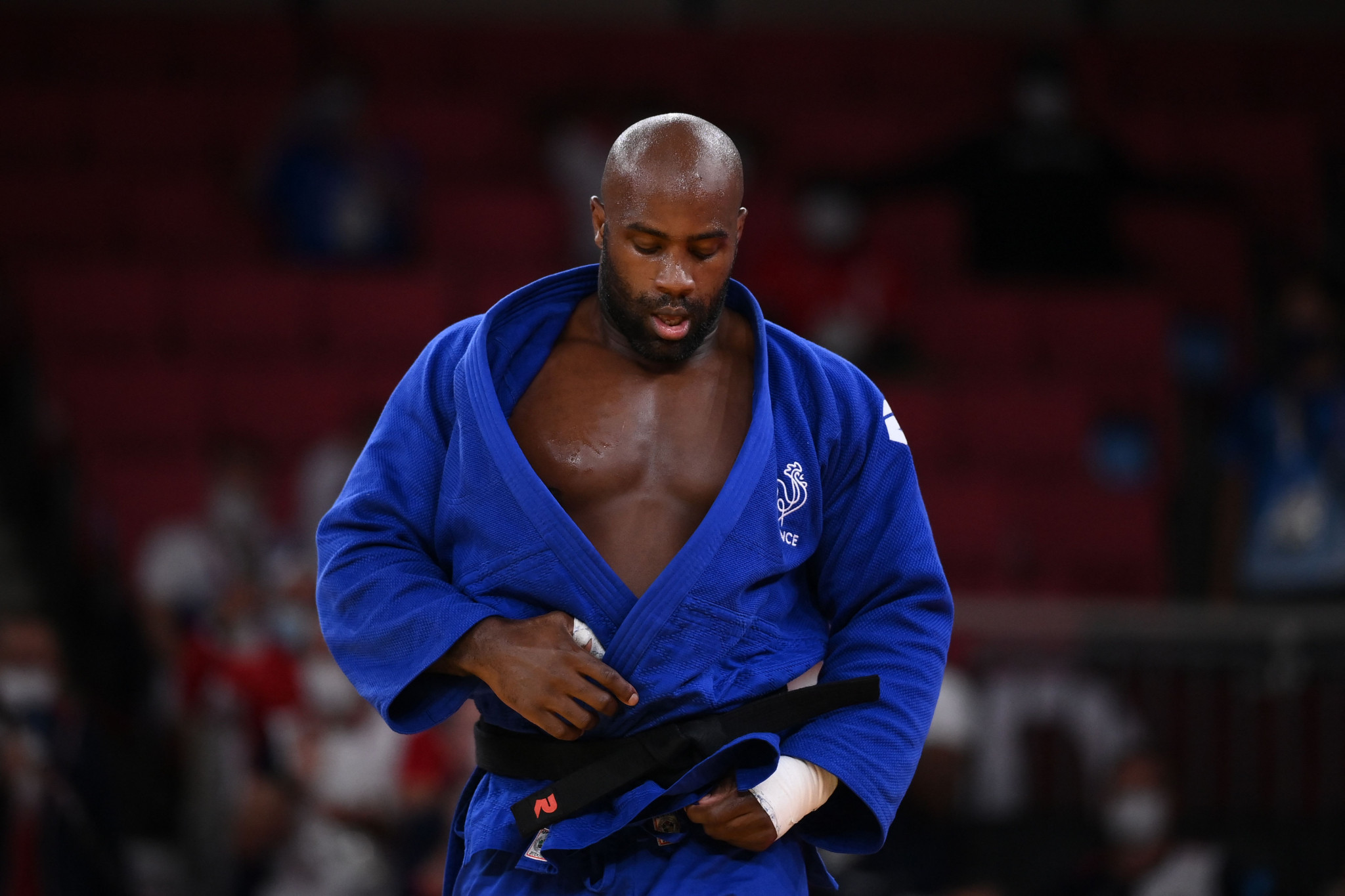 A bout between Teddy Riner of France, in picture, and Lukas Krpaleck of the Czech Republic has the potential to be entertaining ©Getty Images