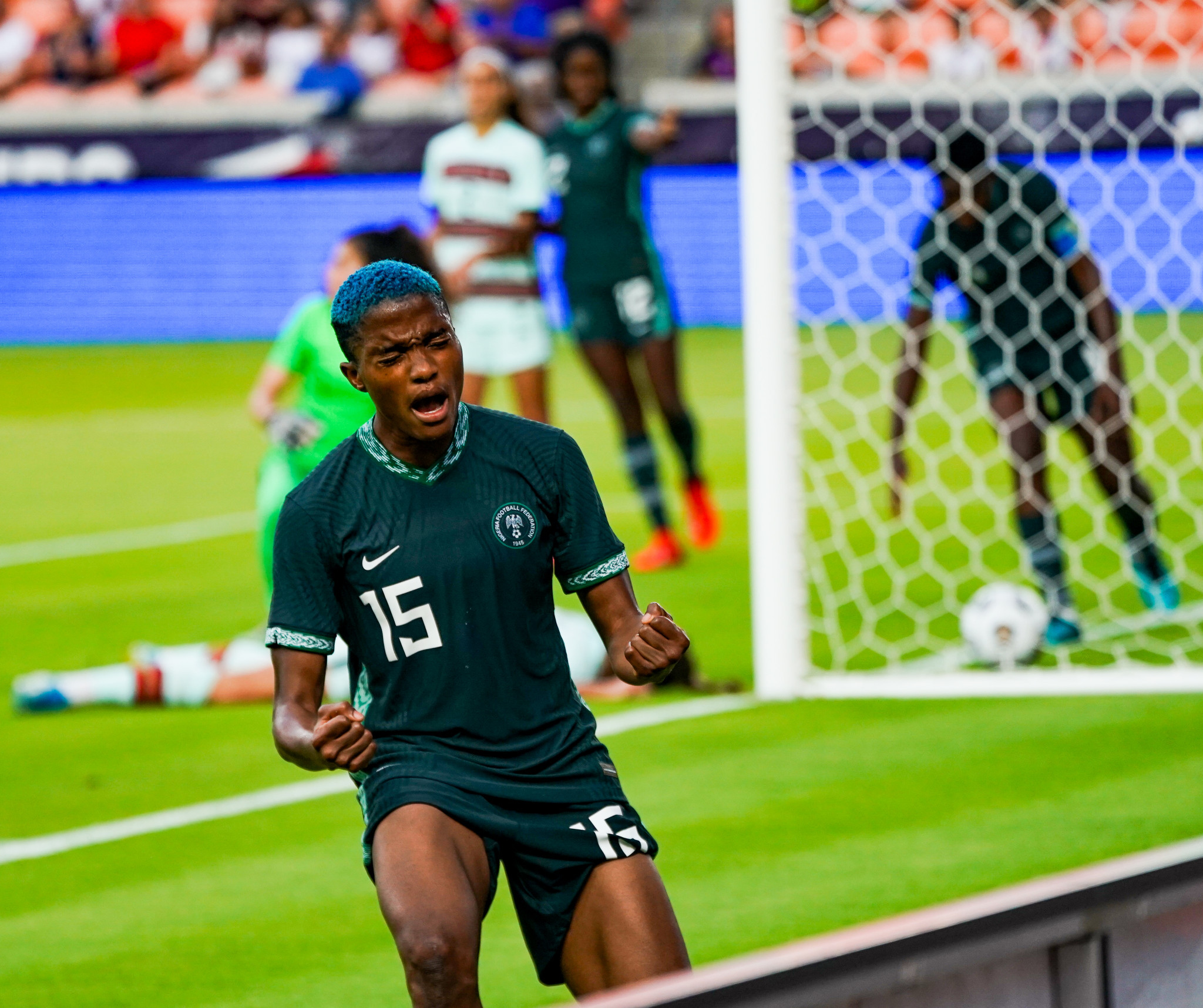 Rasheedat Ajibade scored the winner for Nigeria as they reached the semi-finals of the Women's Africa Cup of Nations in Morocco ©Getty Images
