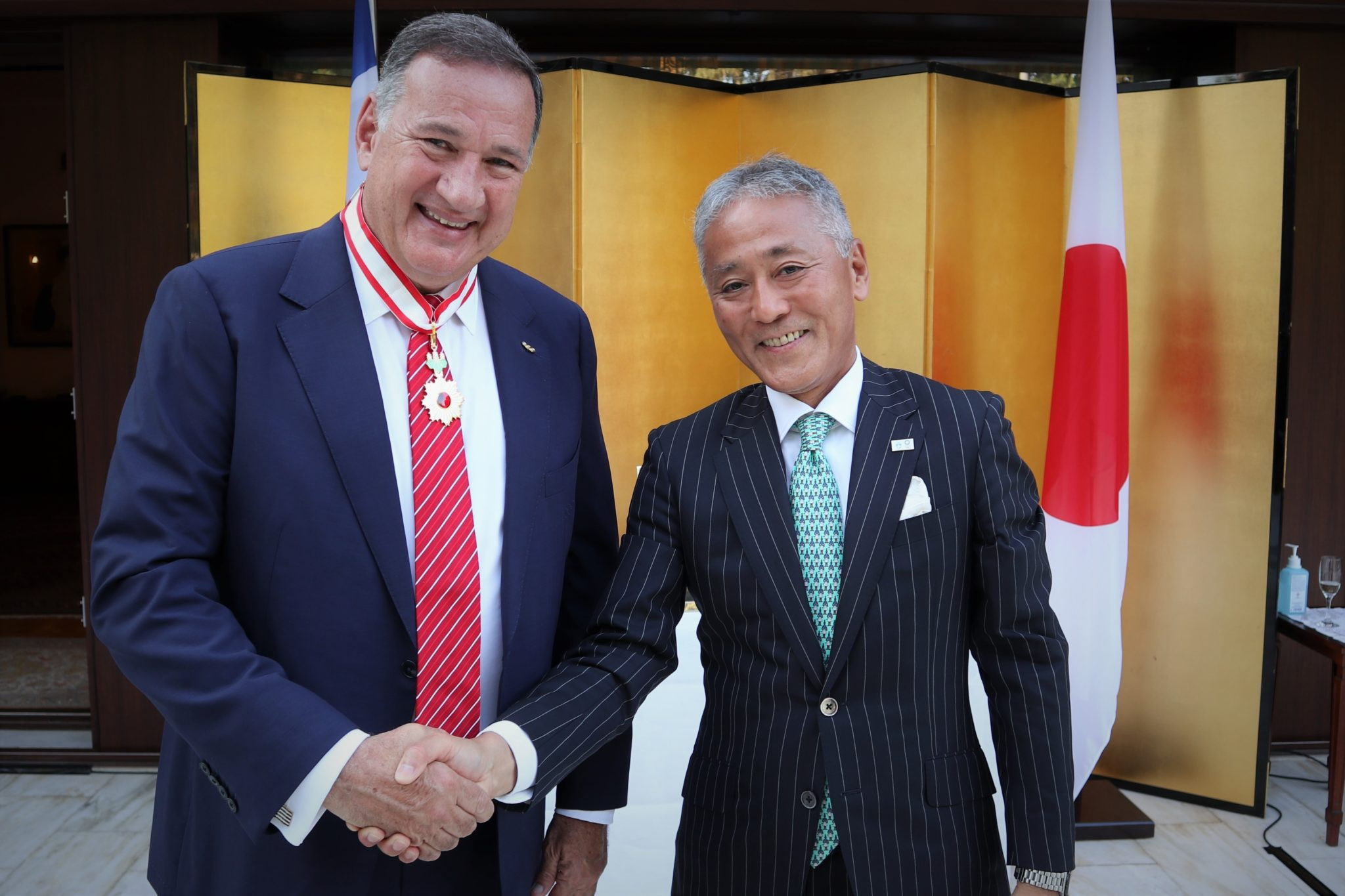 European Olympic Committees President Capralos awarded Order of the Rising Sun by Japanese Government