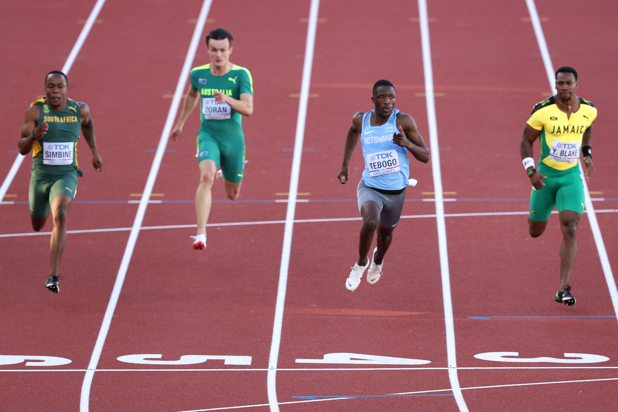 Botswana teenager Letsile Tebogo broke the world under-20 record after a storming performance in the first-round of the men’s 100m ©Getty Images